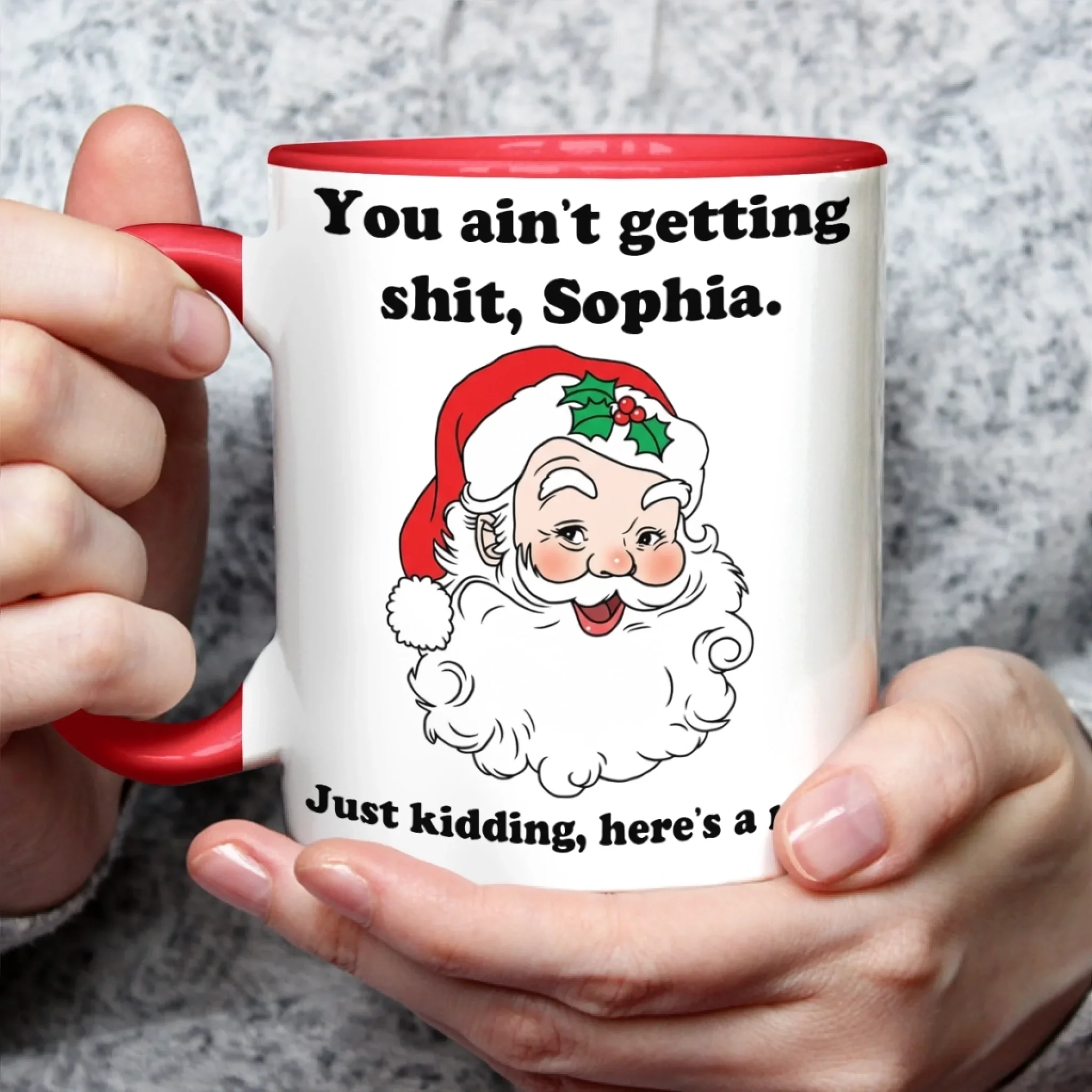 Custom Accent Mug - Personalized Christmas Funny Gifts For Best Friends, Family, Coworker, Work Bestie - Too Cute To Function - Image 5