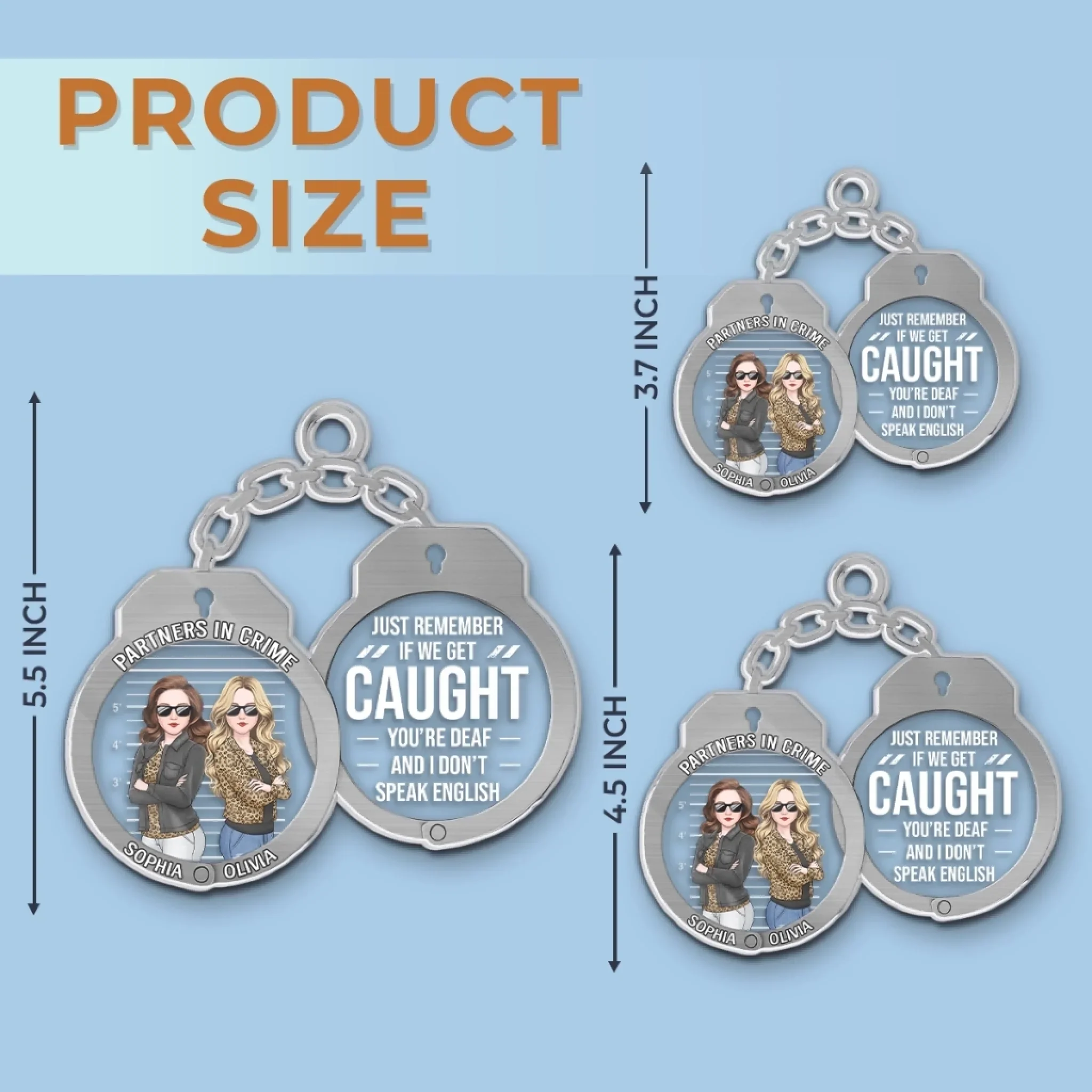 Custom Acrylic Ornament - Personalized Best Friend Christmas Birthday Gifts For Women, Besties, Sisters, BFF - Our Friendship Our Christmas Gift - Image 6
