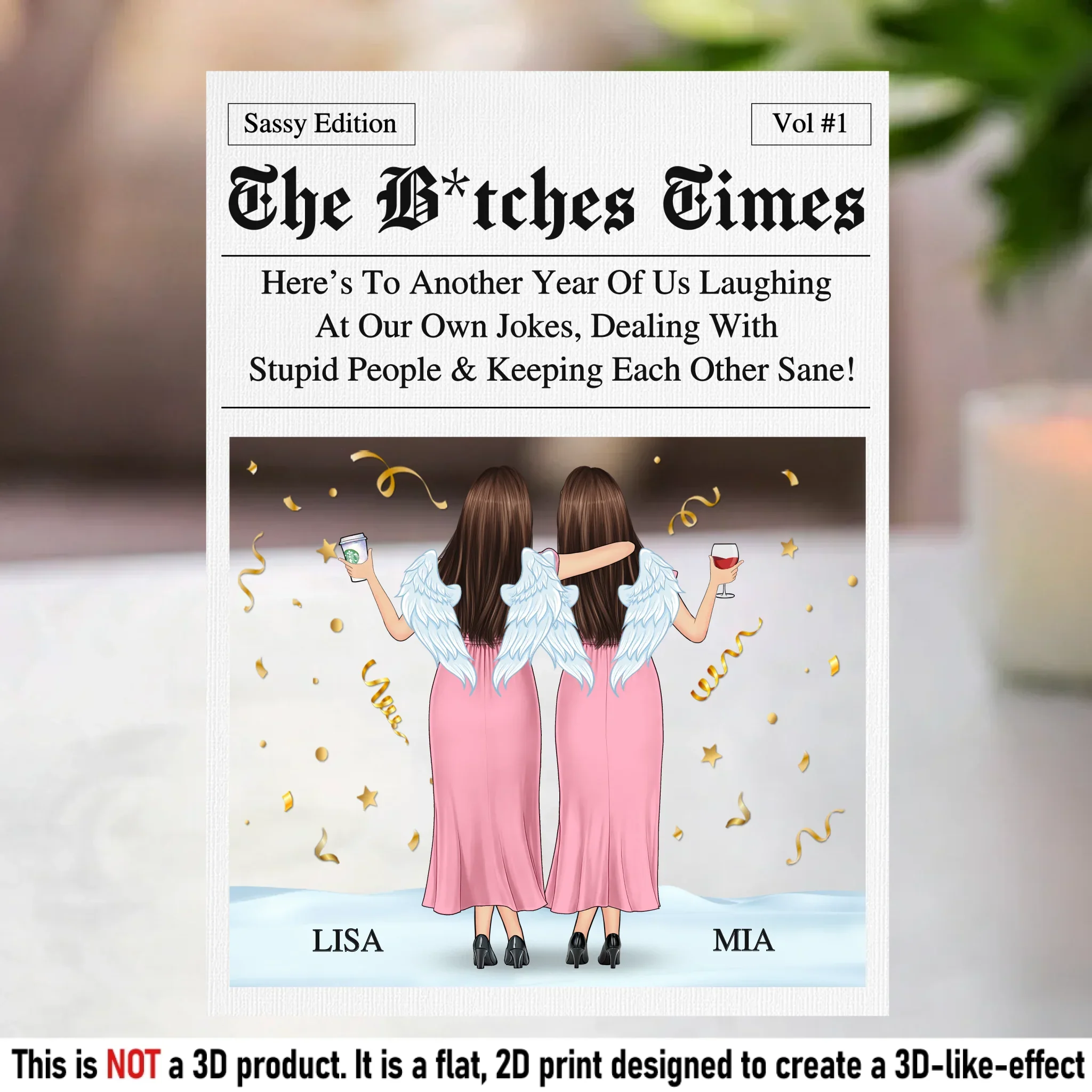 Custom Acrylic Plaque - Personalized Best Friend Birthday Gifts For Women, Besties, Sisters, BFF - Best Friends Forever Edition - Image 2