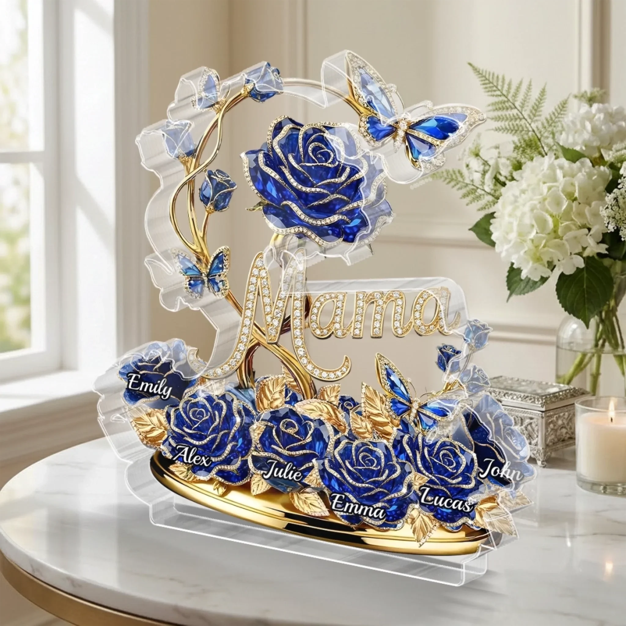 Custom Acrylic Plaque - Personalized Mother's Day Gifts For Mom, Grandma - Grandma And Mom Forever - Image 3