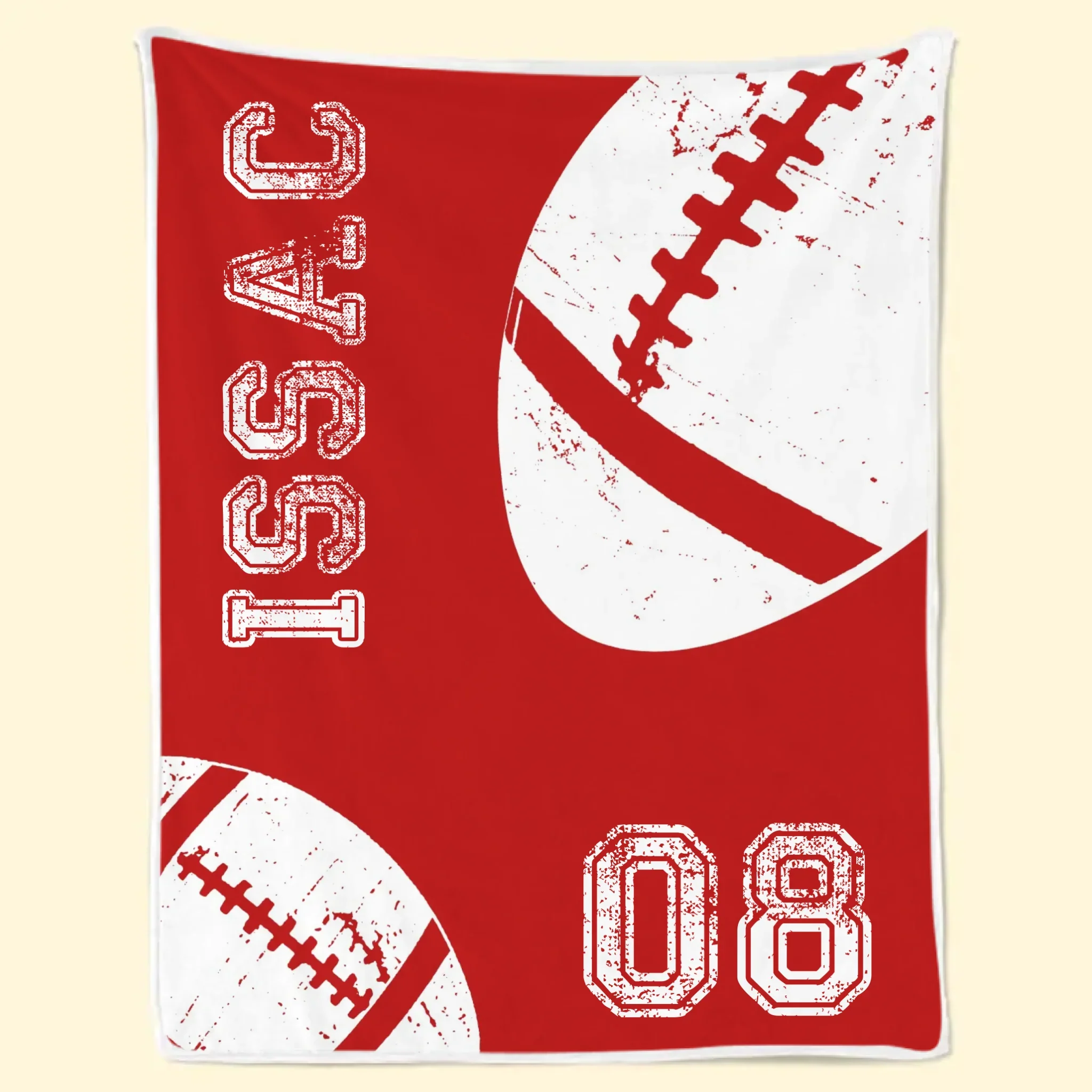 Custom American Football Blanket - Personalized Gift For Birthday, Football Football Lovers, NFL Fans, Sport Lovers, Senior Graduation Gift - Born To Win - Image 6