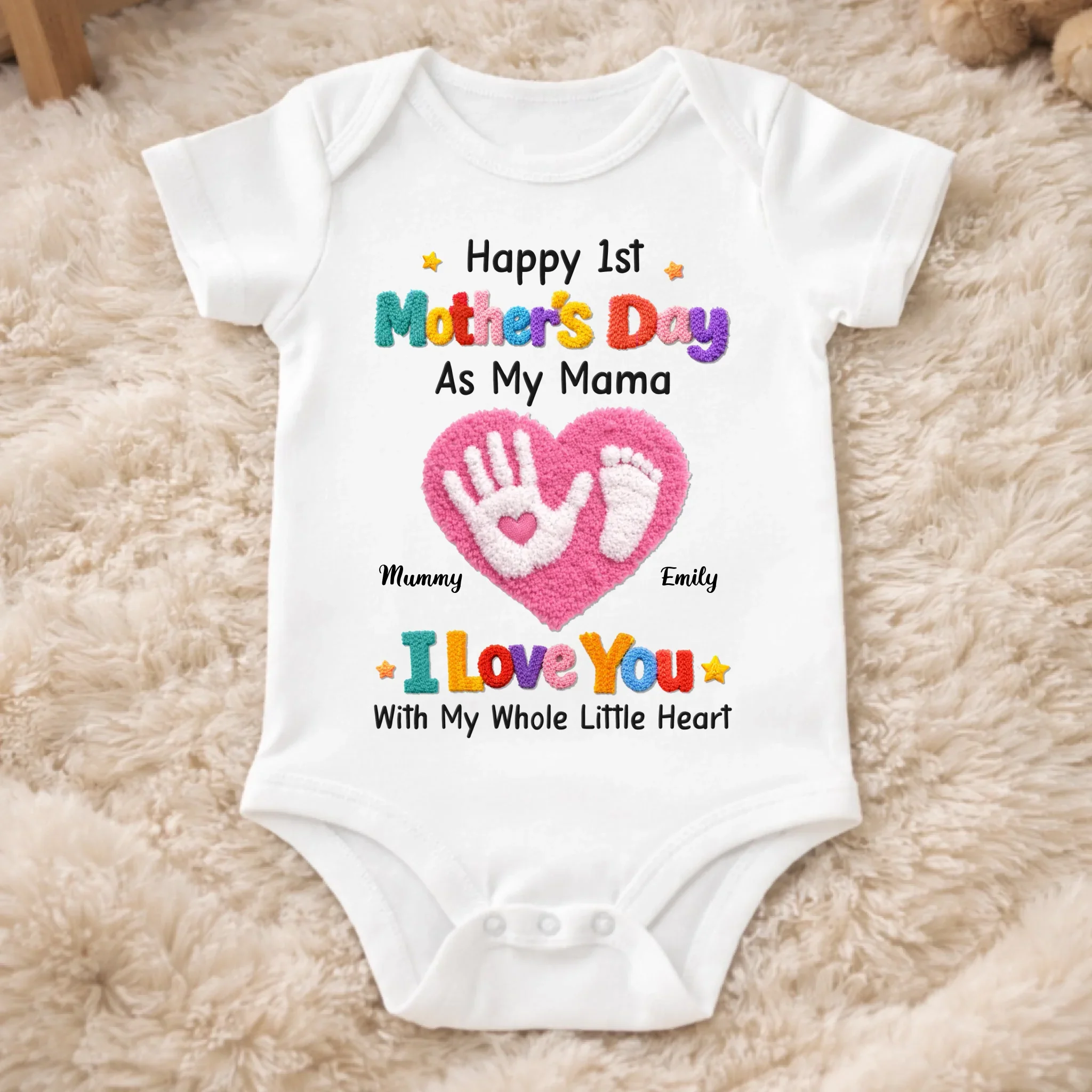 Custom Baby Onesie - Personalized Baby Shower, Gender Reveal Gifts For New Moms, New Dads, New Parents - Welcome To Our Little Miracle - Image 2
