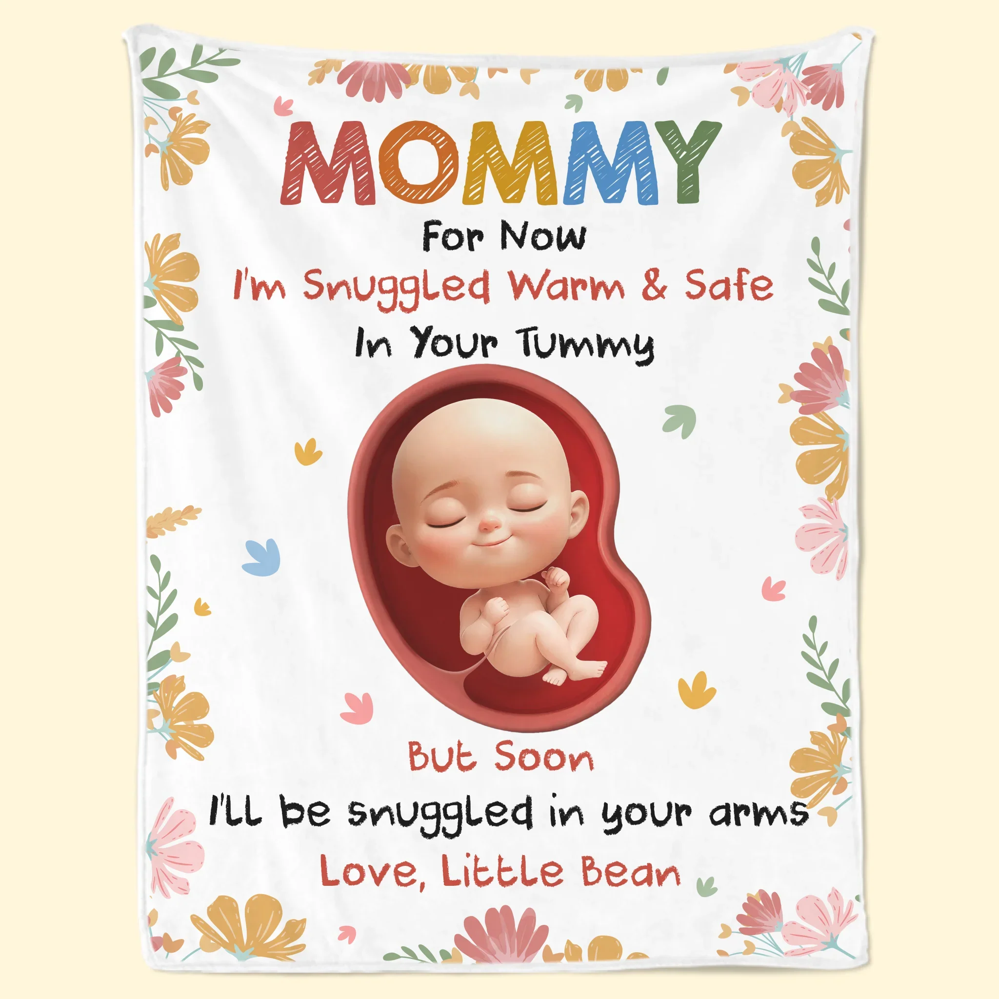 Custom Blanket - Personalized Baby Shower, Gender Reveal Gifts For New Moms, New Dads, New Parents - Snuggled In Your Love, Always - Image 2