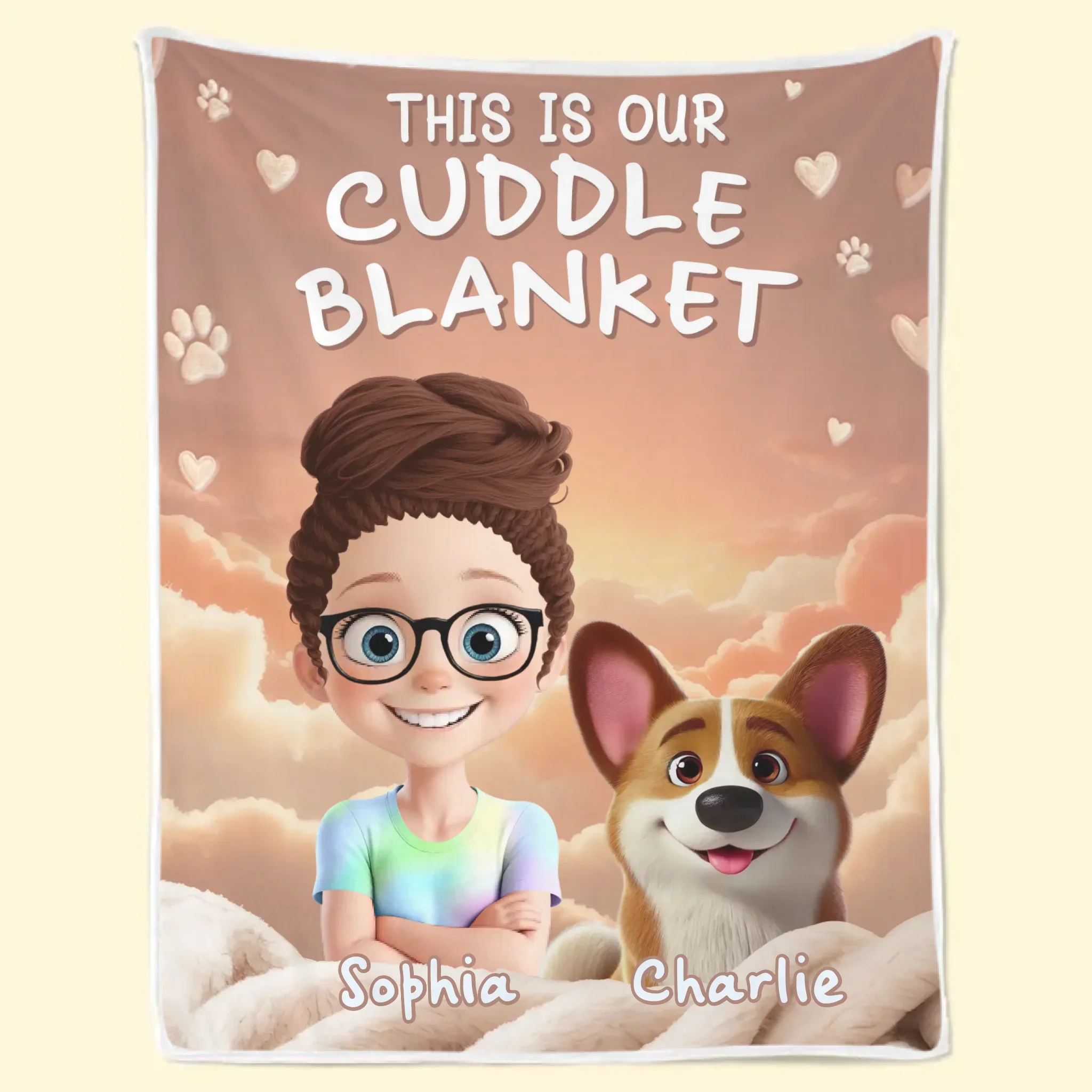 Custom Blanket - Personalized Birthday Gifts For Dog Cat Lovers, Dog Dad And Mom, Cat Owners - Made Of Moments And Love - Image 3