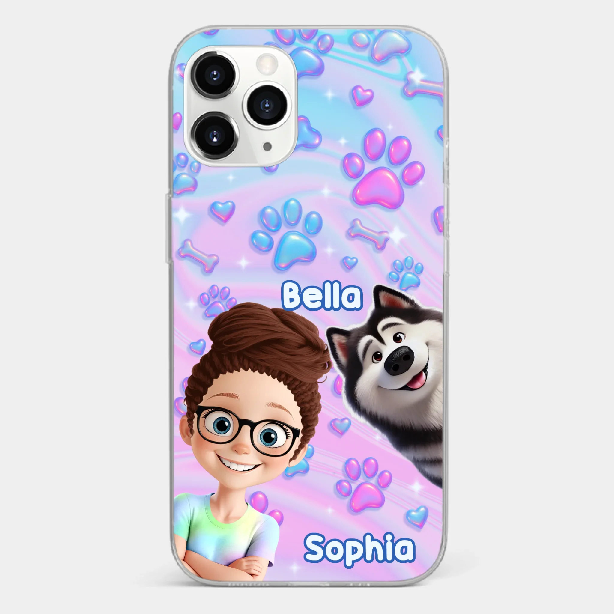 Custom Clear Phone Case - Personalized Birthday Gifts For Dog Lovers, Dog Dad And Mom - Pawfectly Yours - Image 7