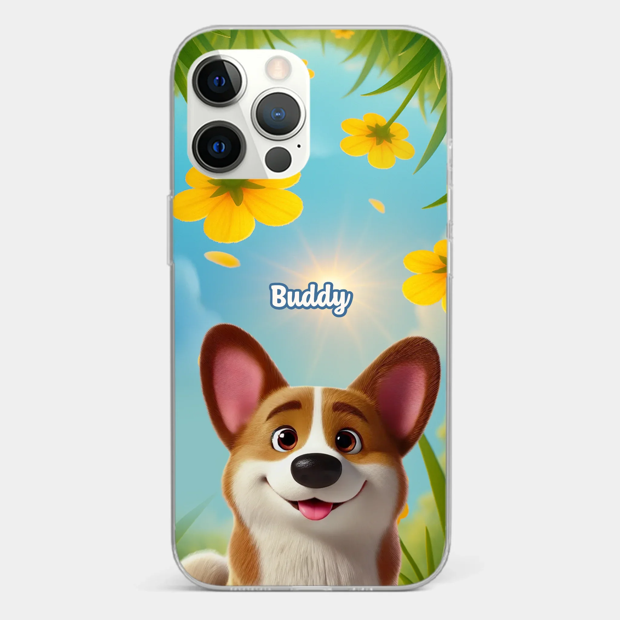 Custom Clear Phone Case - Personalized Birthday Gifts For Dog Lovers, Dog Dad And Mom - You Light Up My Day - Image 11
