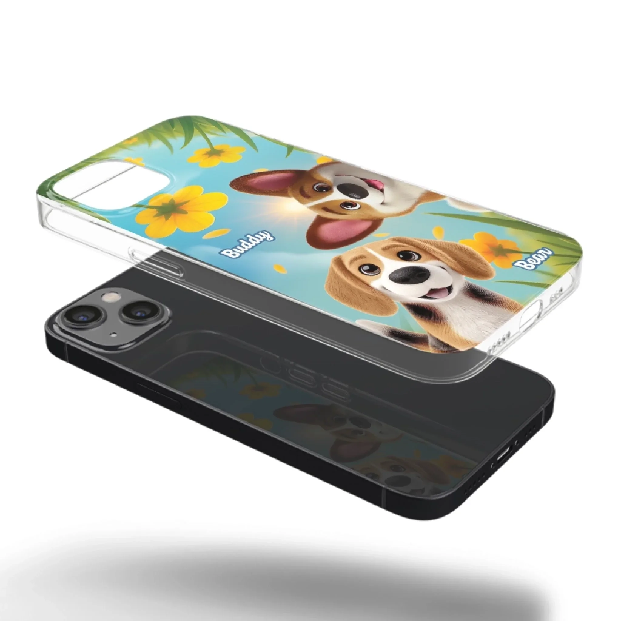 Custom Clear Phone Case - Personalized Birthday Gifts For Dog Lovers, Dog Dad And Mom - You Light Up My Day - Image 33