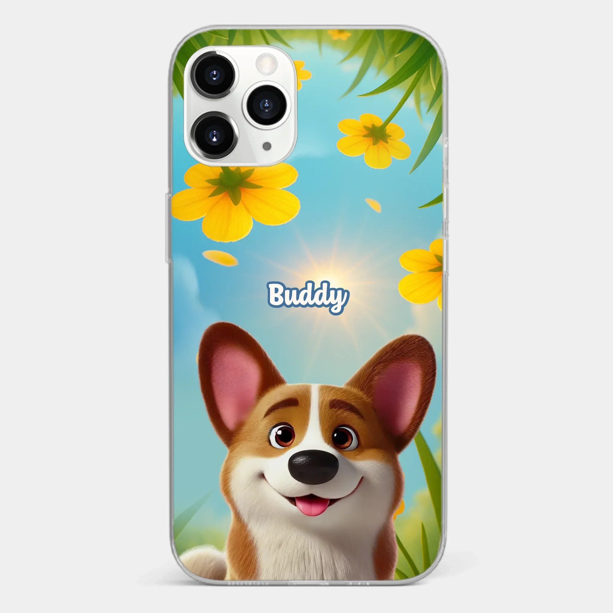 Custom Clear Phone Case - Personalized Birthday Gifts For Dog Lovers, Dog Dad And Mom - You Light Up My Day - Image 7