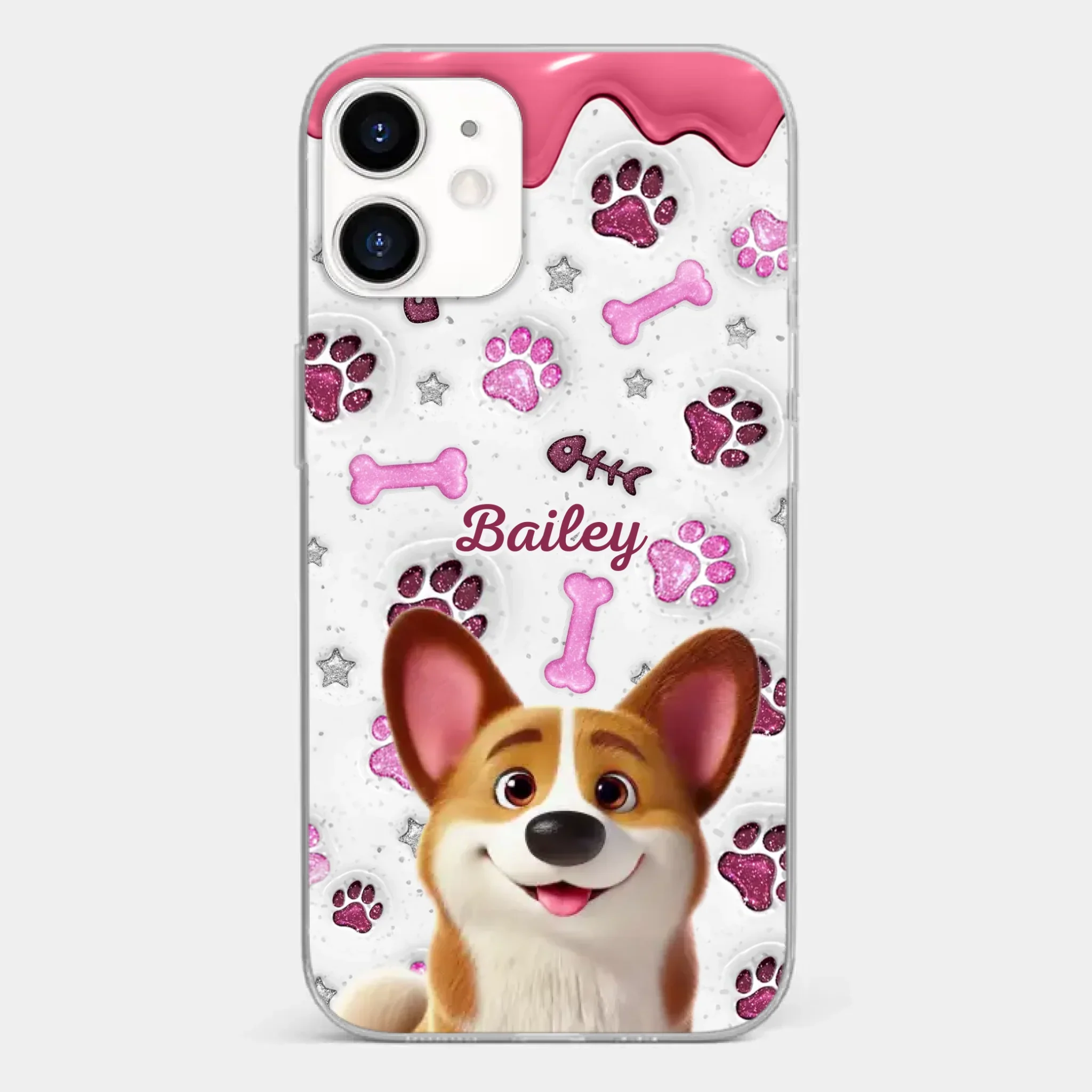 Custom Clear Phone Case - Personalized Christmas Birthday Gifts For Dog Cat Lovers, Dog Dad And Mom, Cat Owners - Pets Turn Houses Into Homes - Image 10
