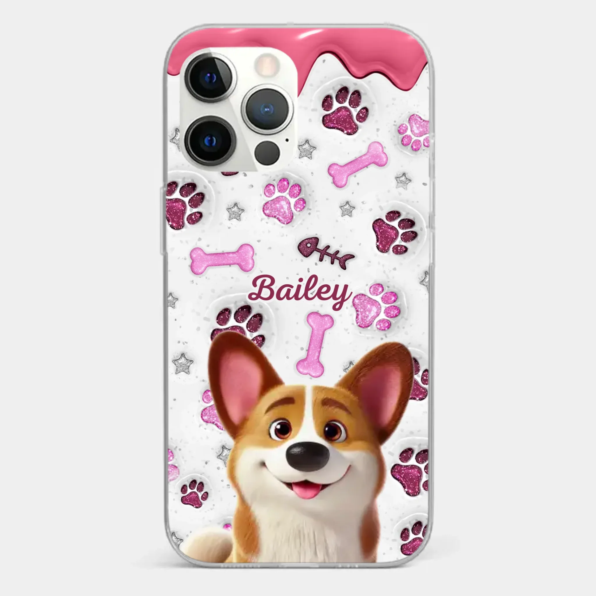 Custom Clear Phone Case - Personalized Christmas Birthday Gifts For Dog Cat Lovers, Dog Dad And Mom, Cat Owners - Pets Turn Houses Into Homes - Image 11