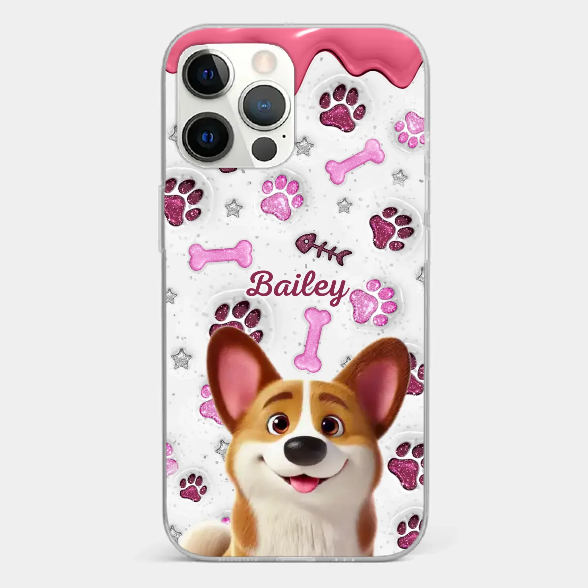 Custom Clear Phone Case - Personalized Christmas Birthday Gifts For Dog Cat Lovers, Dog Dad And Mom, Cat Owners - Pets Turn Houses Into Homes - Image 12