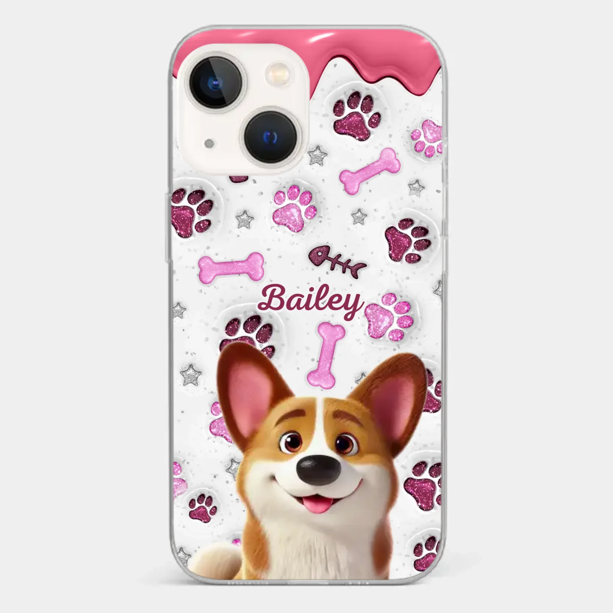 Custom Clear Phone Case - Personalized Christmas Birthday Gifts For Dog Cat Lovers, Dog Dad And Mom, Cat Owners - Pets Turn Houses Into Homes - Image 13