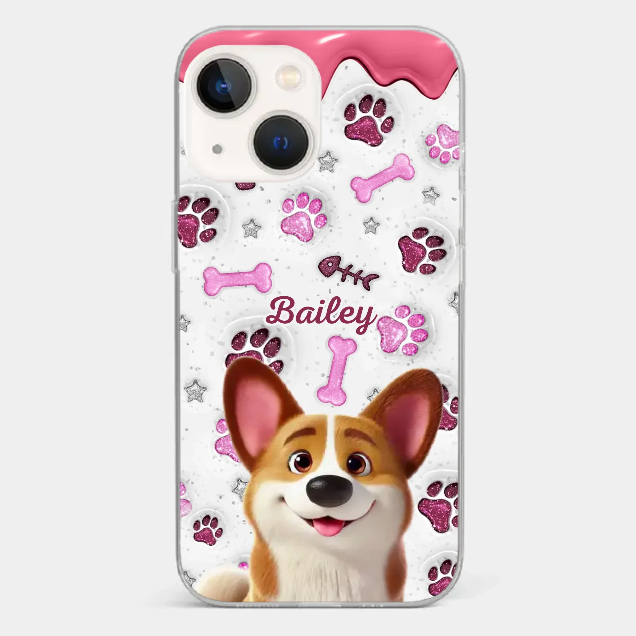 Custom Clear Phone Case - Personalized Christmas Birthday Gifts For Dog Cat Lovers, Dog Dad And Mom, Cat Owners - Pets Turn Houses Into Homes - Image 14