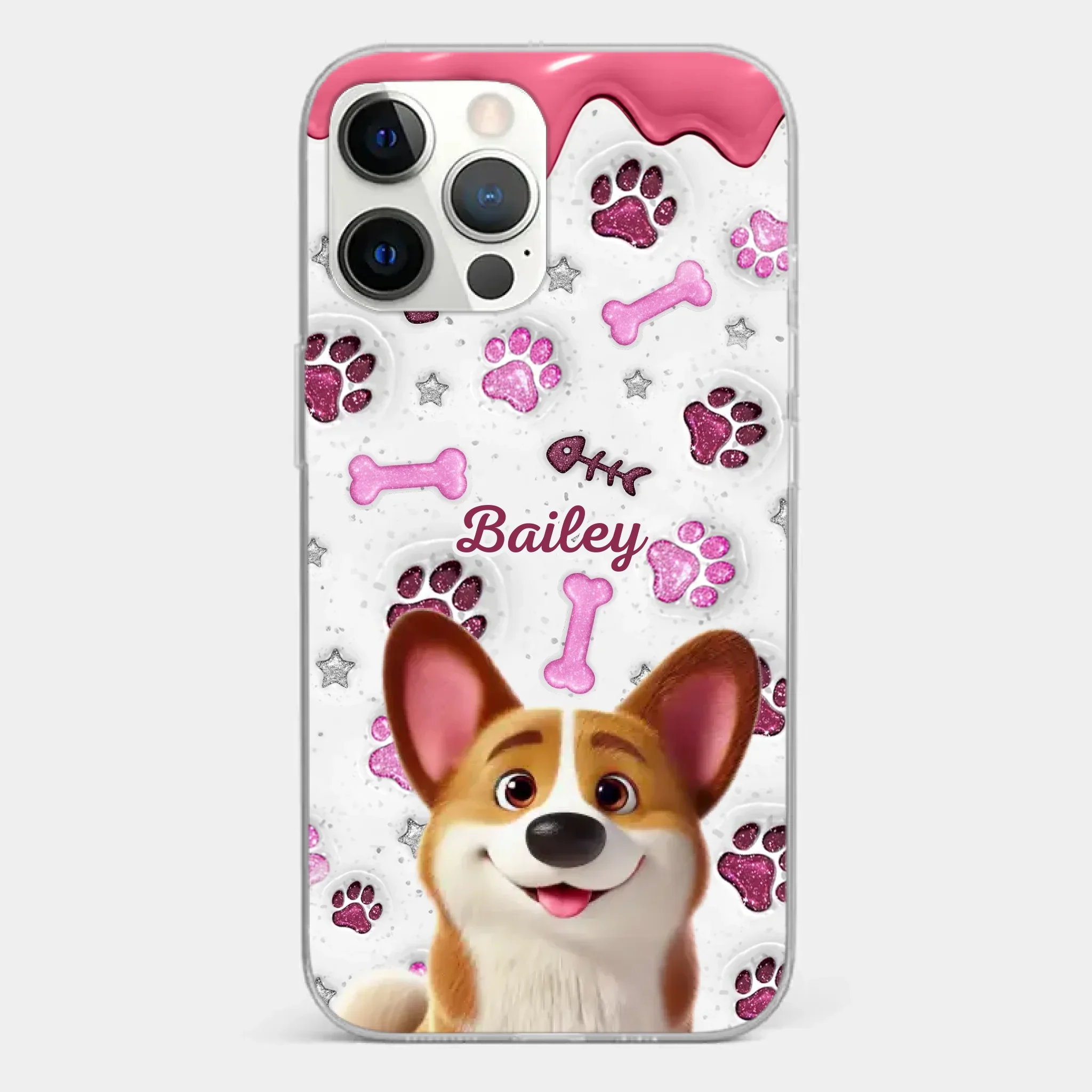 Custom Clear Phone Case - Personalized Christmas Birthday Gifts For Dog Cat Lovers, Dog Dad And Mom, Cat Owners - Pets Turn Houses Into Homes - Image 16