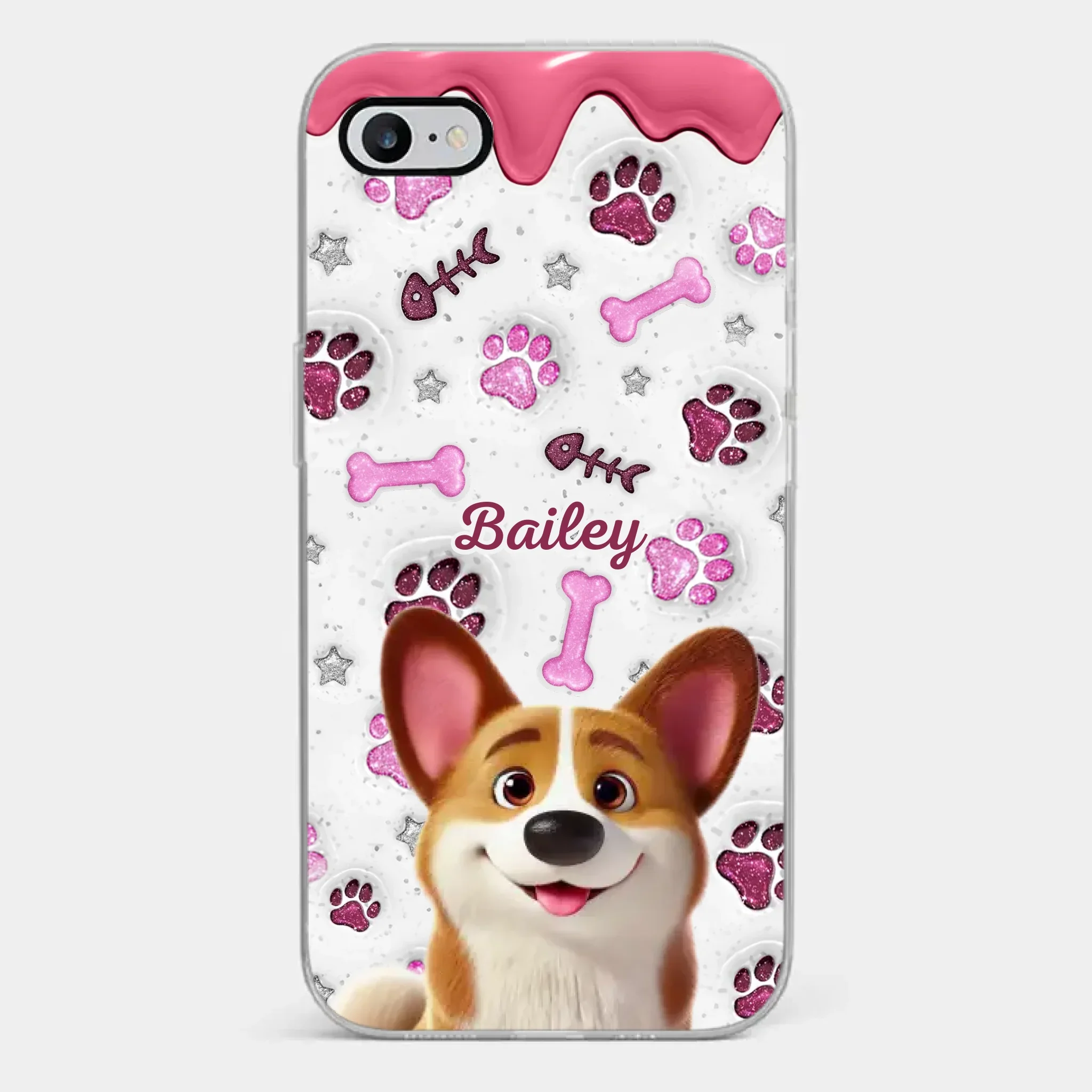 Custom Clear Phone Case - Personalized Christmas Birthday Gifts For Dog Cat Lovers, Dog Dad And Mom, Cat Owners - Pets Turn Houses Into Homes - Image 2