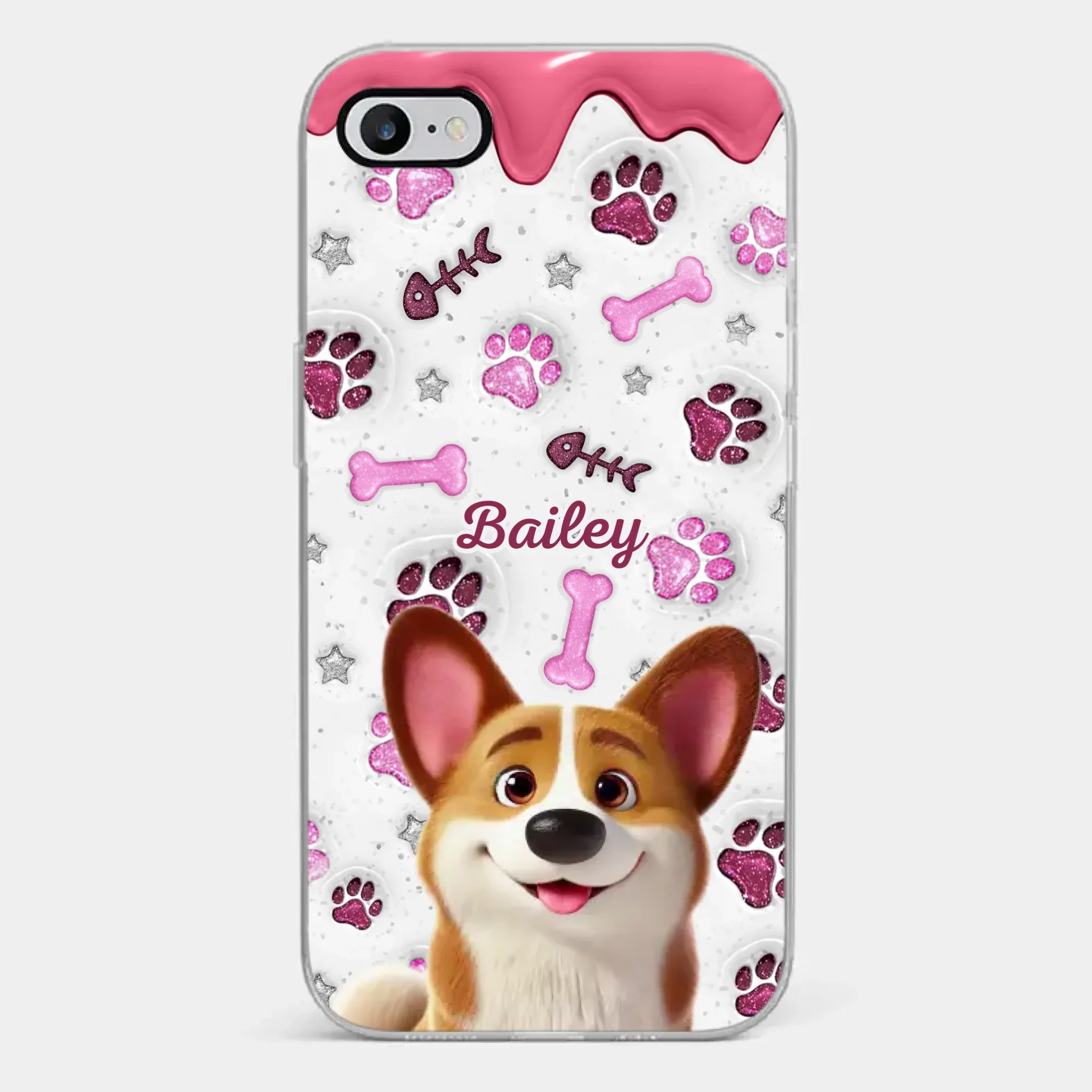 Custom Clear Phone Case - Personalized Christmas Birthday Gifts For Dog Cat Lovers, Dog Dad And Mom, Cat Owners - Pets Turn Houses Into Homes - Image 23