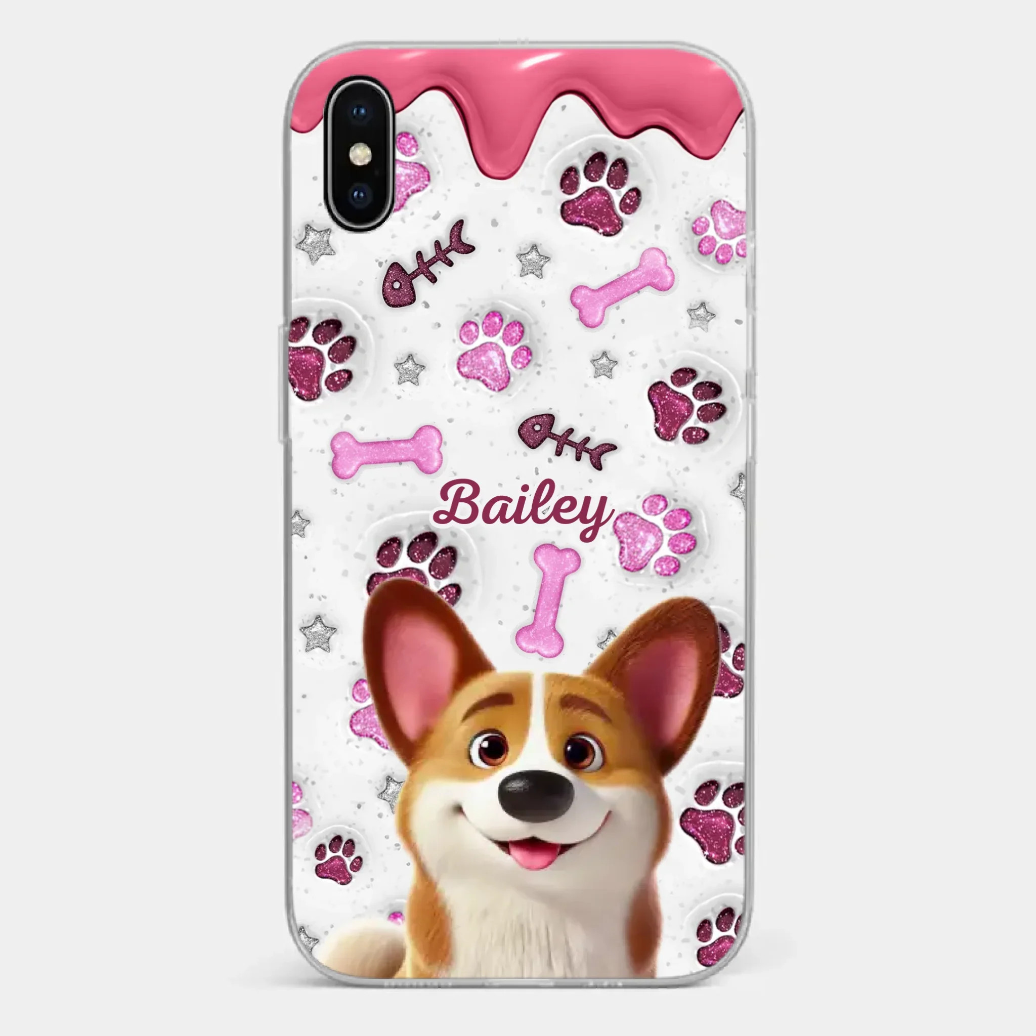 Custom Clear Phone Case - Personalized Christmas Birthday Gifts For Dog Cat Lovers, Dog Dad And Mom, Cat Owners - Pets Turn Houses Into Homes - Image 24