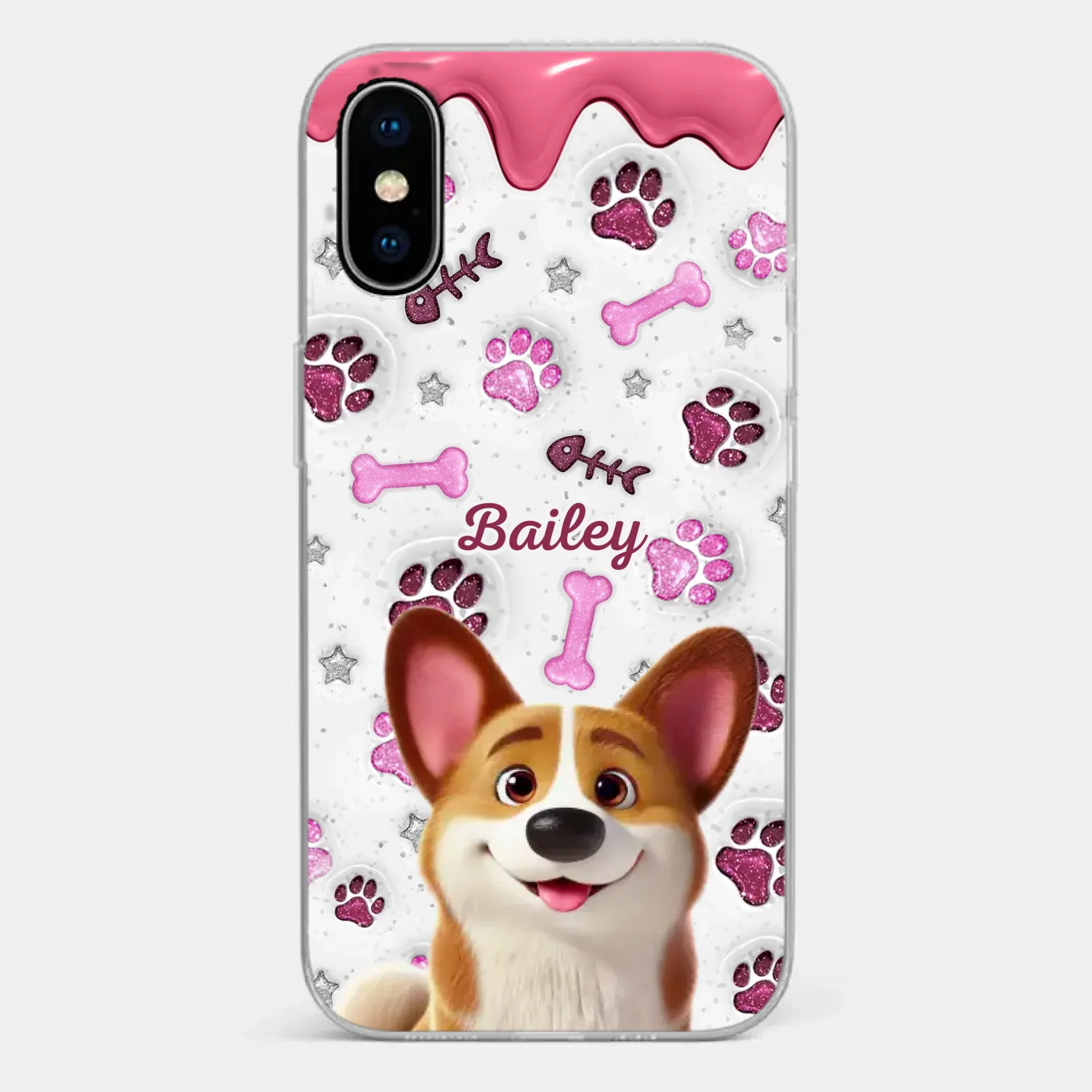 Custom Clear Phone Case - Personalized Christmas Birthday Gifts For Dog Cat Lovers, Dog Dad And Mom, Cat Owners - Pets Turn Houses Into Homes - Image 26