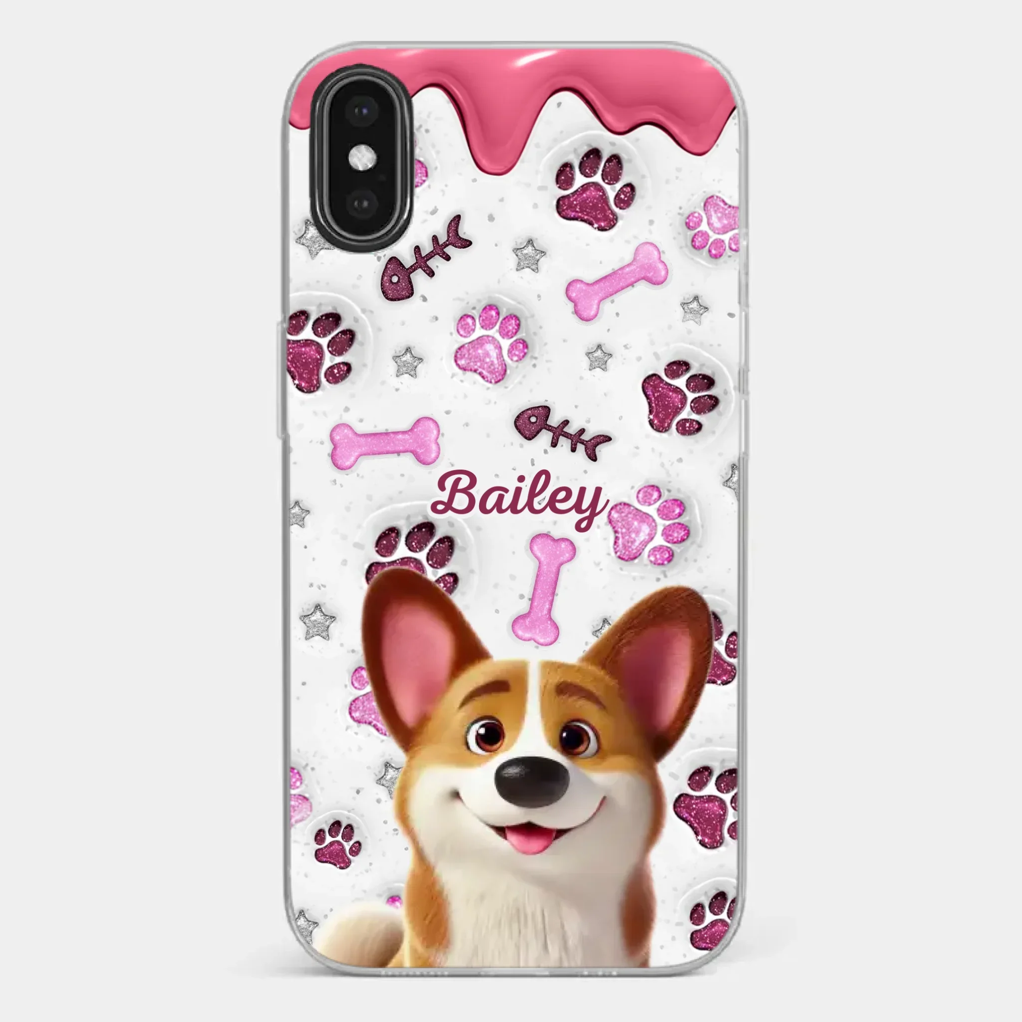 Custom Clear Phone Case - Personalized Christmas Birthday Gifts For Dog Cat Lovers, Dog Dad And Mom, Cat Owners - Pets Turn Houses Into Homes - Image 27