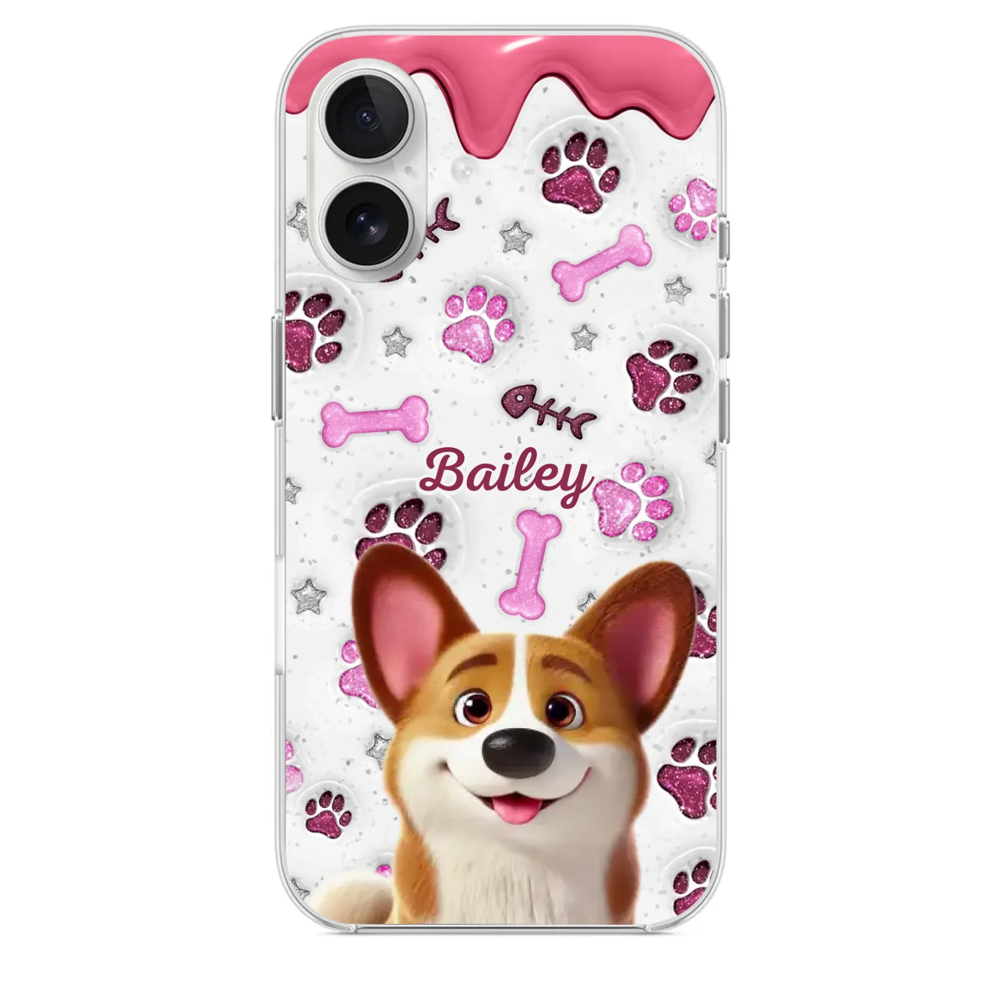 Custom Clear Phone Case - Personalized Christmas Birthday Gifts For Dog Cat Lovers, Dog Dad And Mom, Cat Owners - Pets Turn Houses Into Homes - Image 28