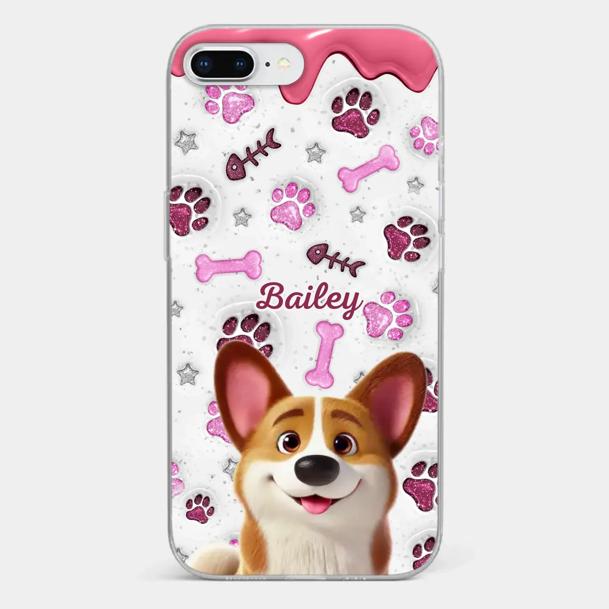 Custom Clear Phone Case - Personalized Christmas Birthday Gifts For Dog Cat Lovers, Dog Dad And Mom, Cat Owners - Pets Turn Houses Into Homes - Image 3