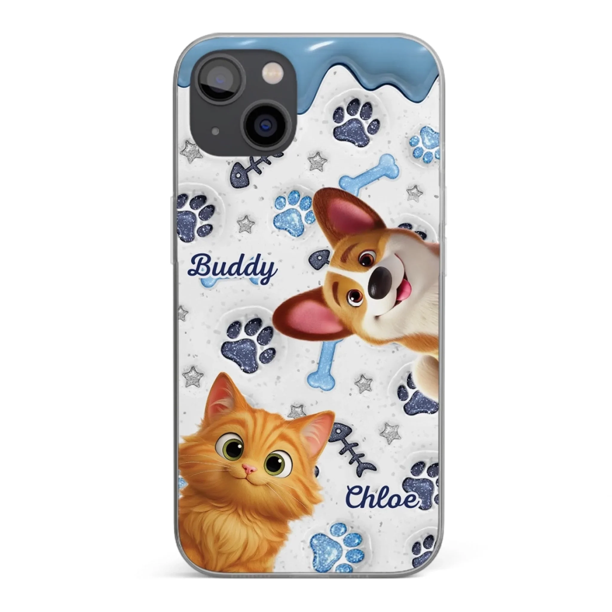 Custom Clear Phone Case - Personalized Christmas Birthday Gifts For Dog Cat Lovers, Dog Dad And Mom, Cat Owners - Pets Turn Houses Into Homes - Image 32