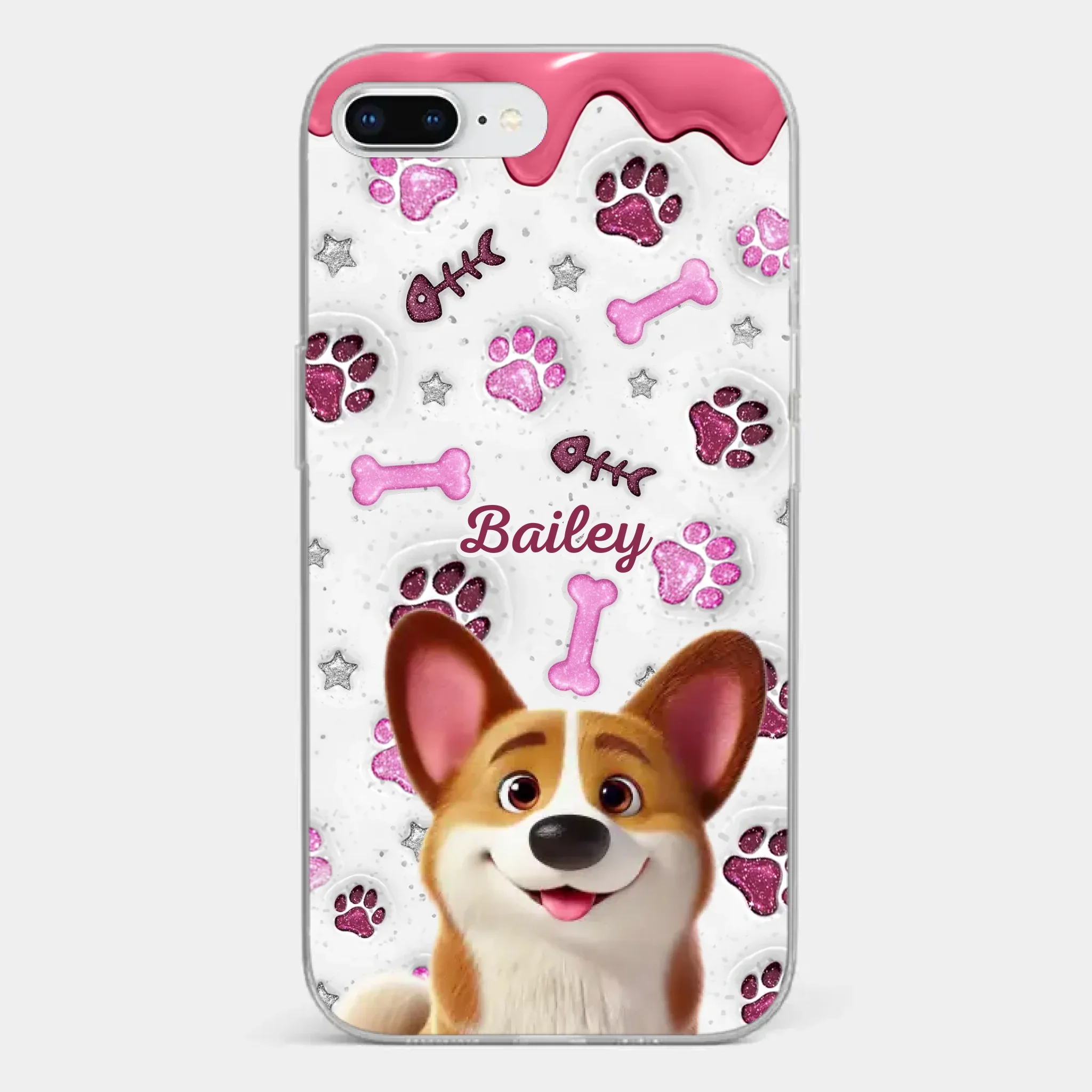 Custom Clear Phone Case - Personalized Christmas Birthday Gifts For Dog Cat Lovers, Dog Dad And Mom, Cat Owners - Pets Turn Houses Into Homes - Image 4