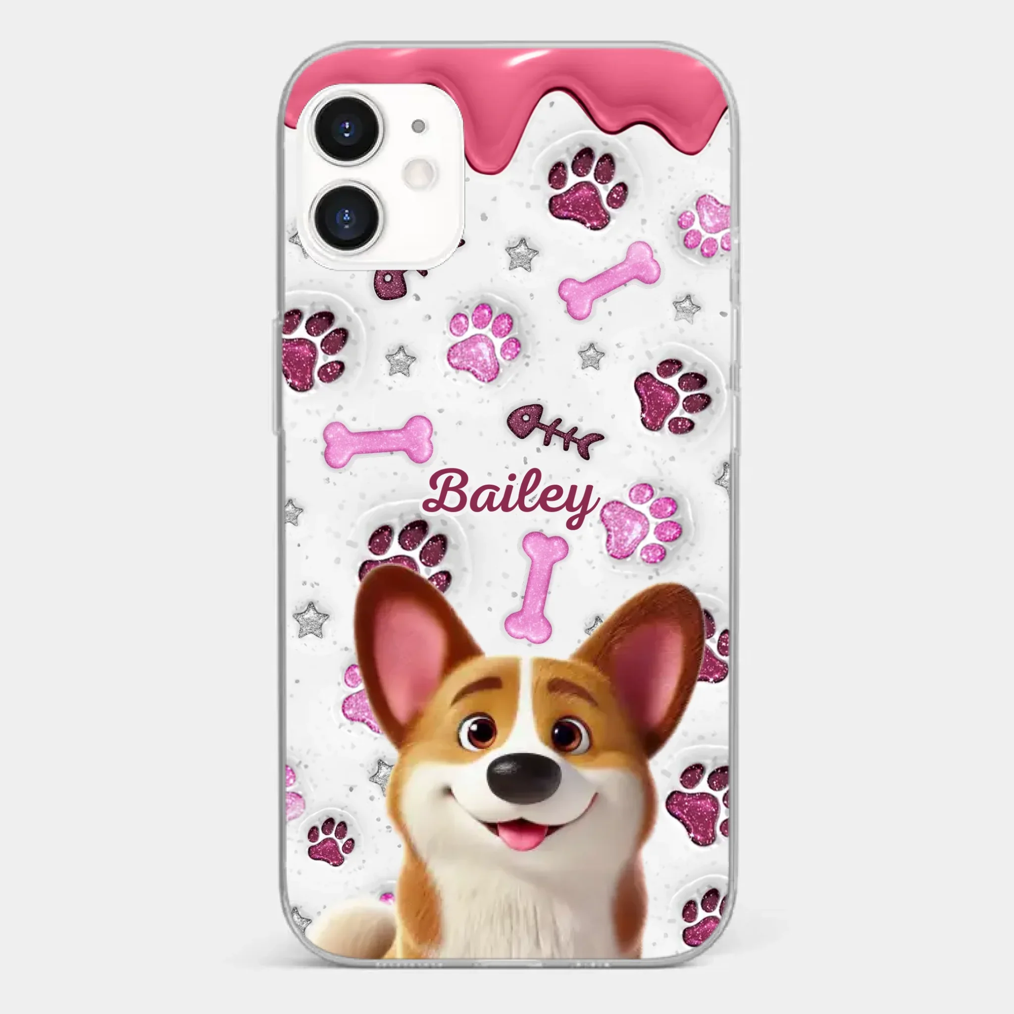 Custom Clear Phone Case - Personalized Christmas Birthday Gifts For Dog Cat Lovers, Dog Dad And Mom, Cat Owners - Pets Turn Houses Into Homes - Image 6