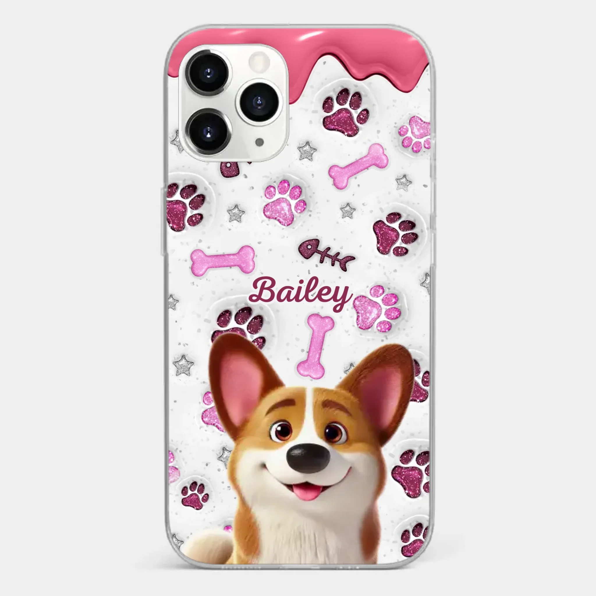 Custom Clear Phone Case - Personalized Christmas Birthday Gifts For Dog Cat Lovers, Dog Dad And Mom, Cat Owners - Pets Turn Houses Into Homes - Image 7