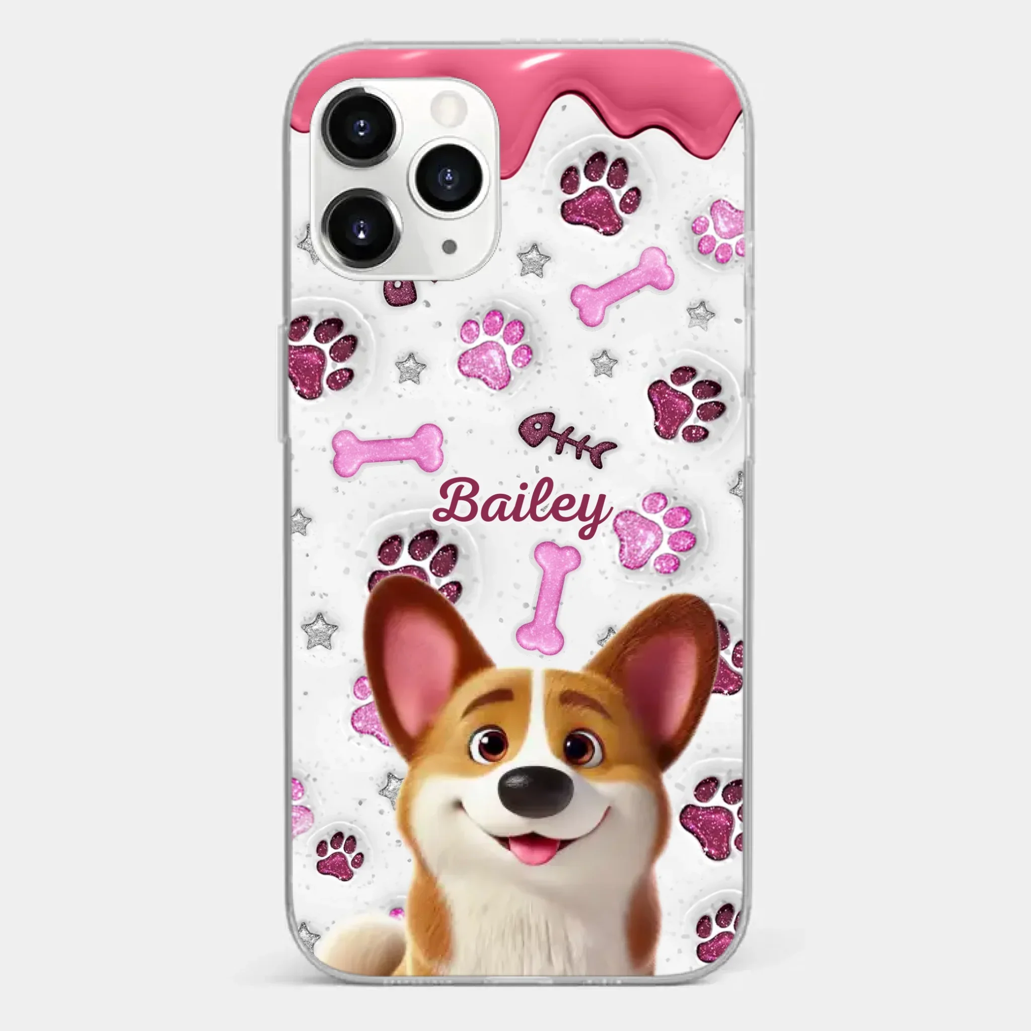Custom Clear Phone Case - Personalized Christmas Birthday Gifts For Dog Cat Lovers, Dog Dad And Mom, Cat Owners - Pets Turn Houses Into Homes - Image 8