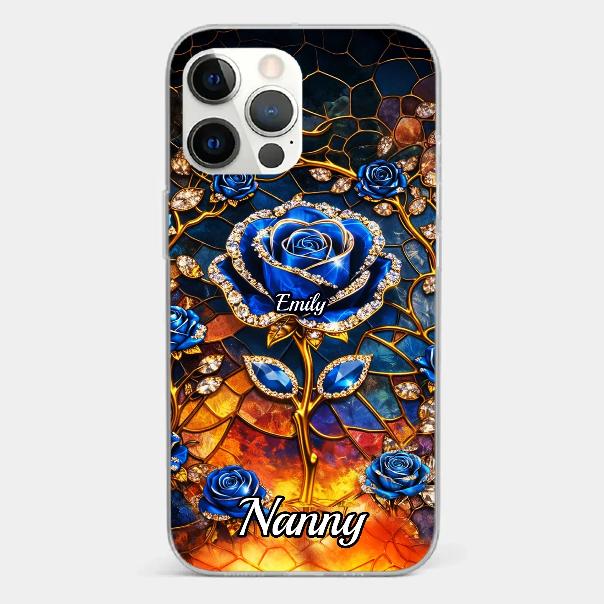 Custom Clear Phone Case - Personalized Mother's Day Birthday Gifts For Mom, Grandma - Happiness Is Being With You - Image 15