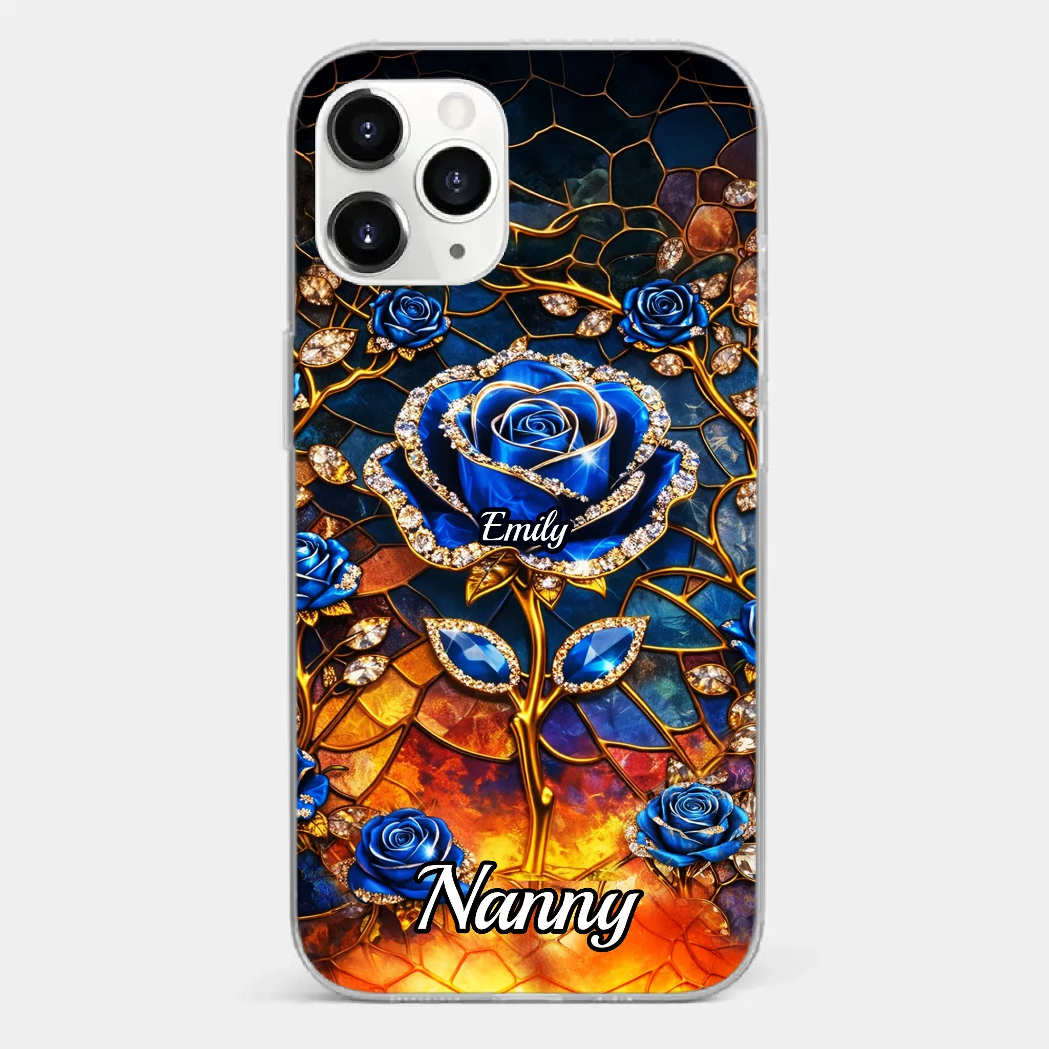 Custom Clear Phone Case - Personalized Mother's Day Birthday Gifts For Mom, Grandma - Happiness Is Being With You - Image 8