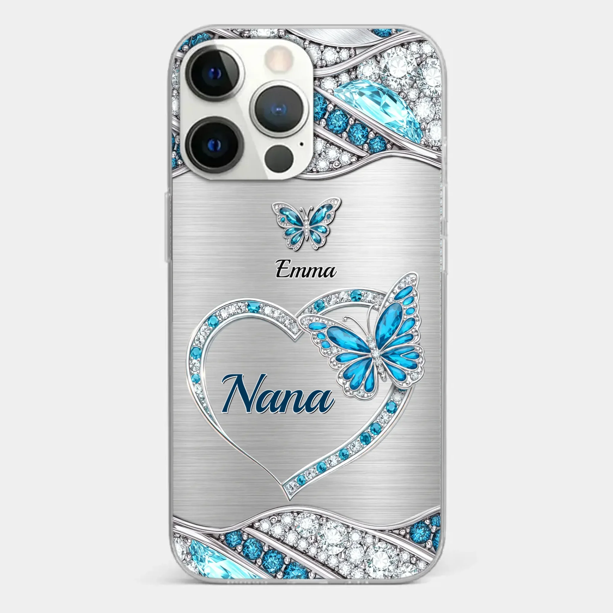 Custom Clear Phone Case - Personalized Mother's Day Birthday Gifts For Mom, Grandma - Mother’s Day, Held With Grace - Image 20