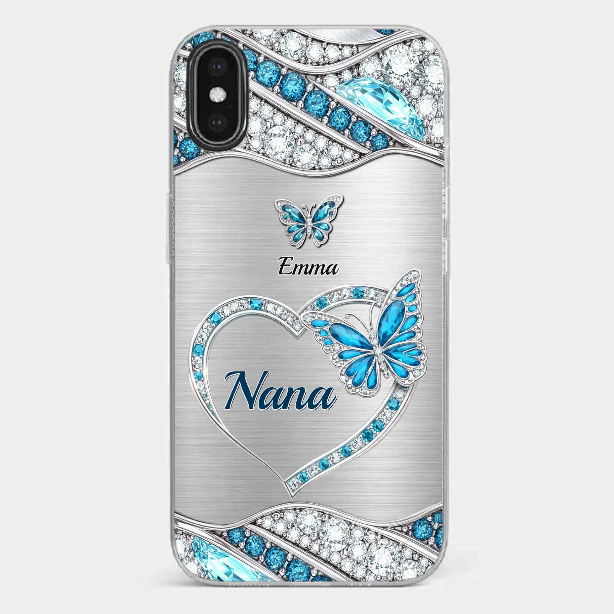 Custom Clear Phone Case - Personalized Mother's Day Birthday Gifts For Mom, Grandma - Mother’s Day, Held With Grace - Image 27