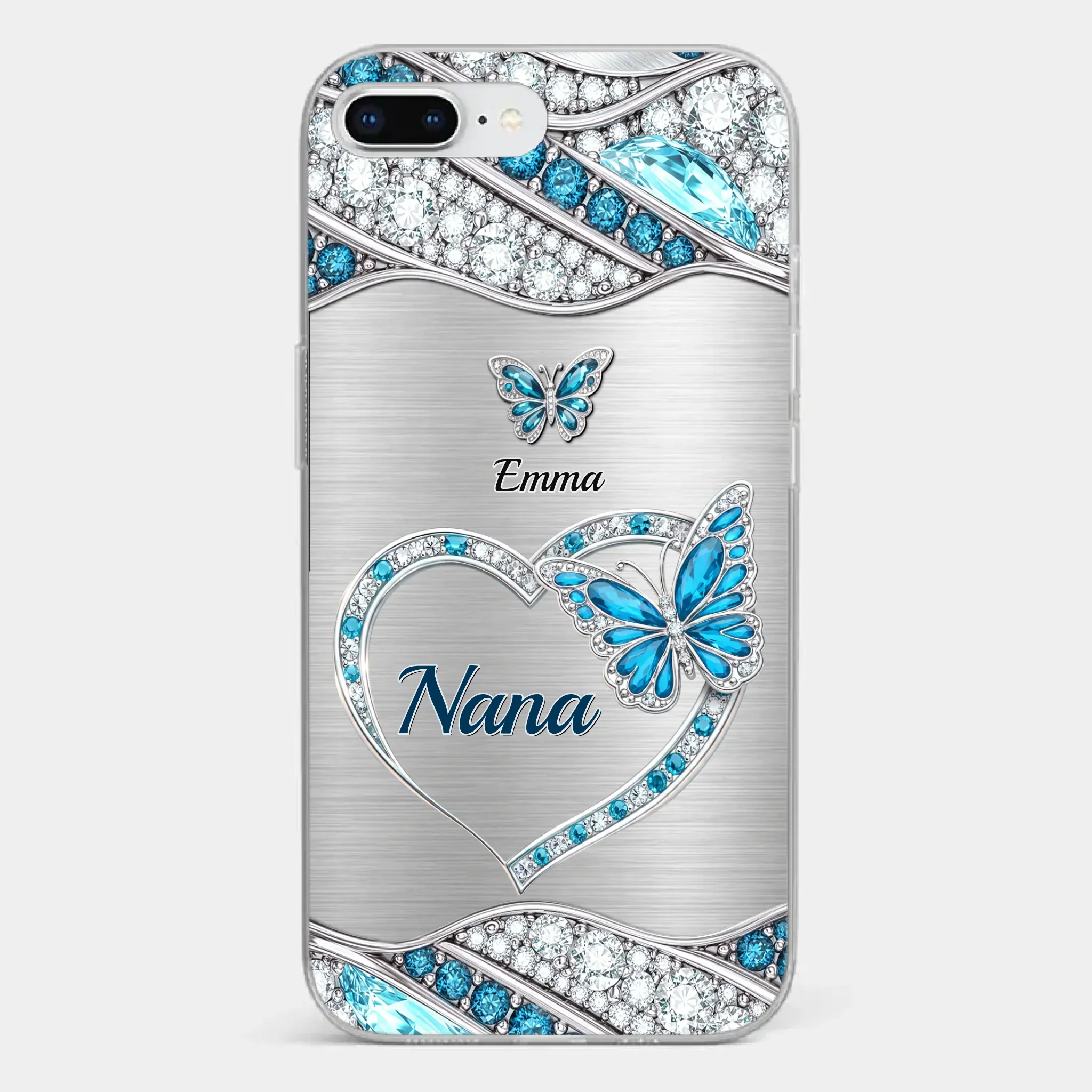 Custom Clear Phone Case - Personalized Mother's Day Birthday Gifts For Mom, Grandma - Mother’s Day, Held With Grace - Image 4