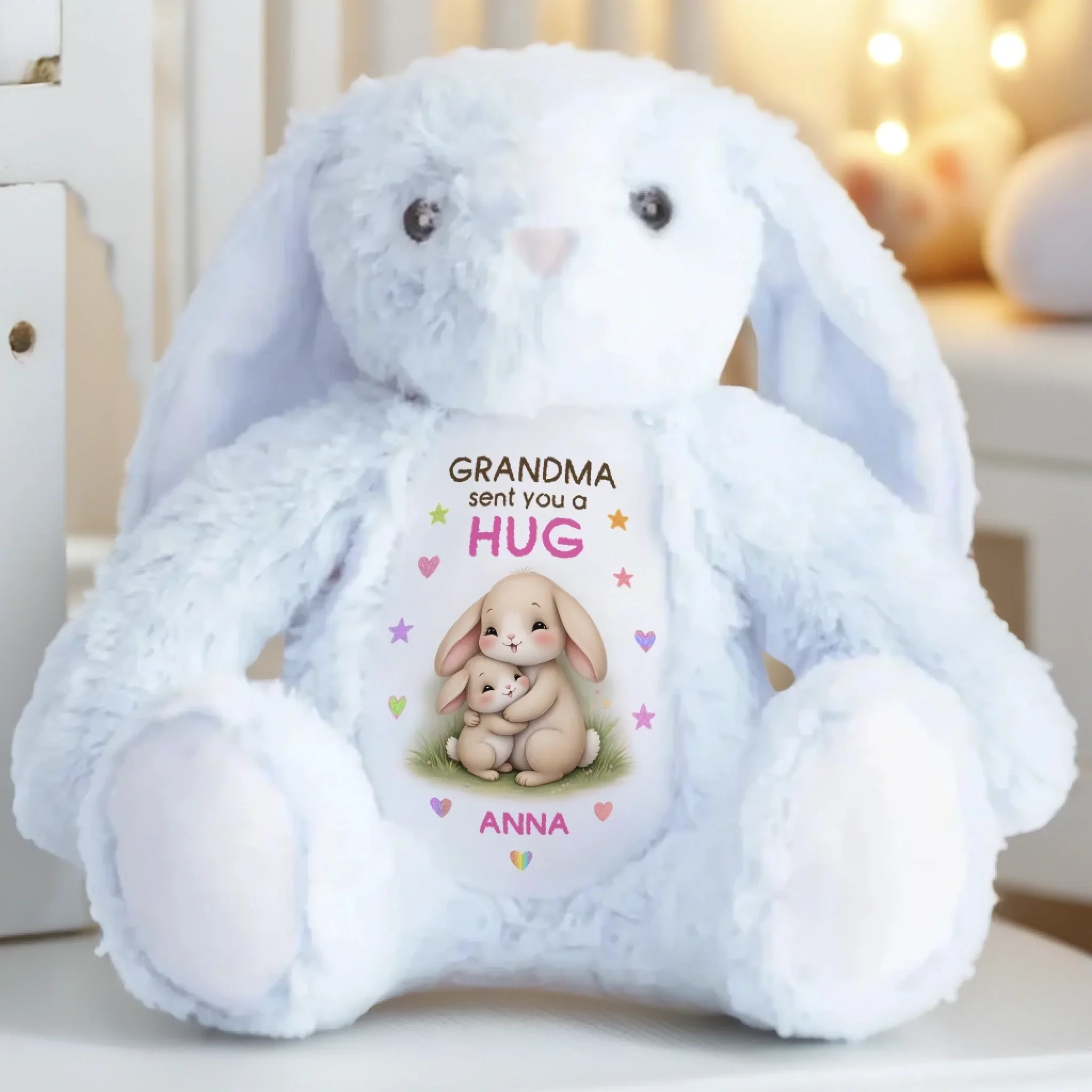 Custom Easter Bunny Plush - Personalized Birthday Gifts For Mom, Grandma - Love Wrapped In A Hug - Image 6