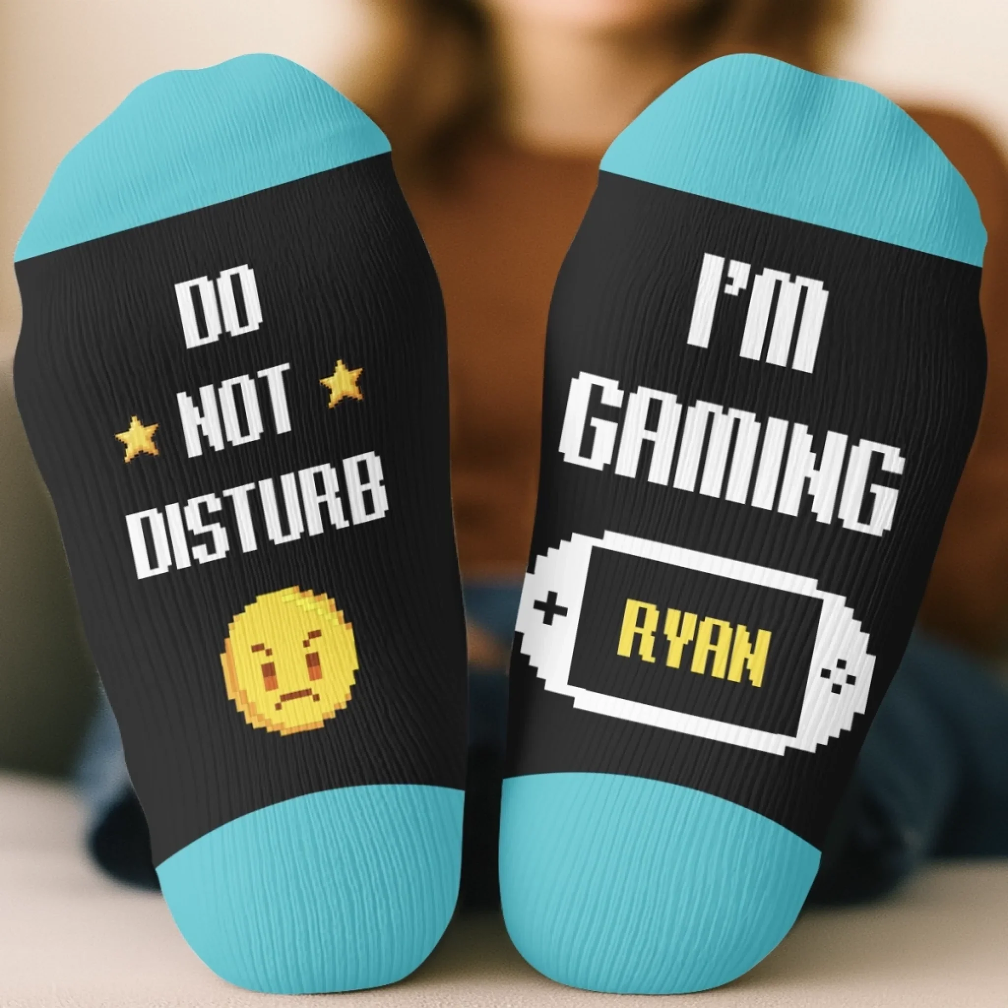 Custom Gamer Crew Socks - Personalized Birthday Gifts For Gamers, Game Lovers, Gaming Fans, Family - Step Into Joy - Image 3