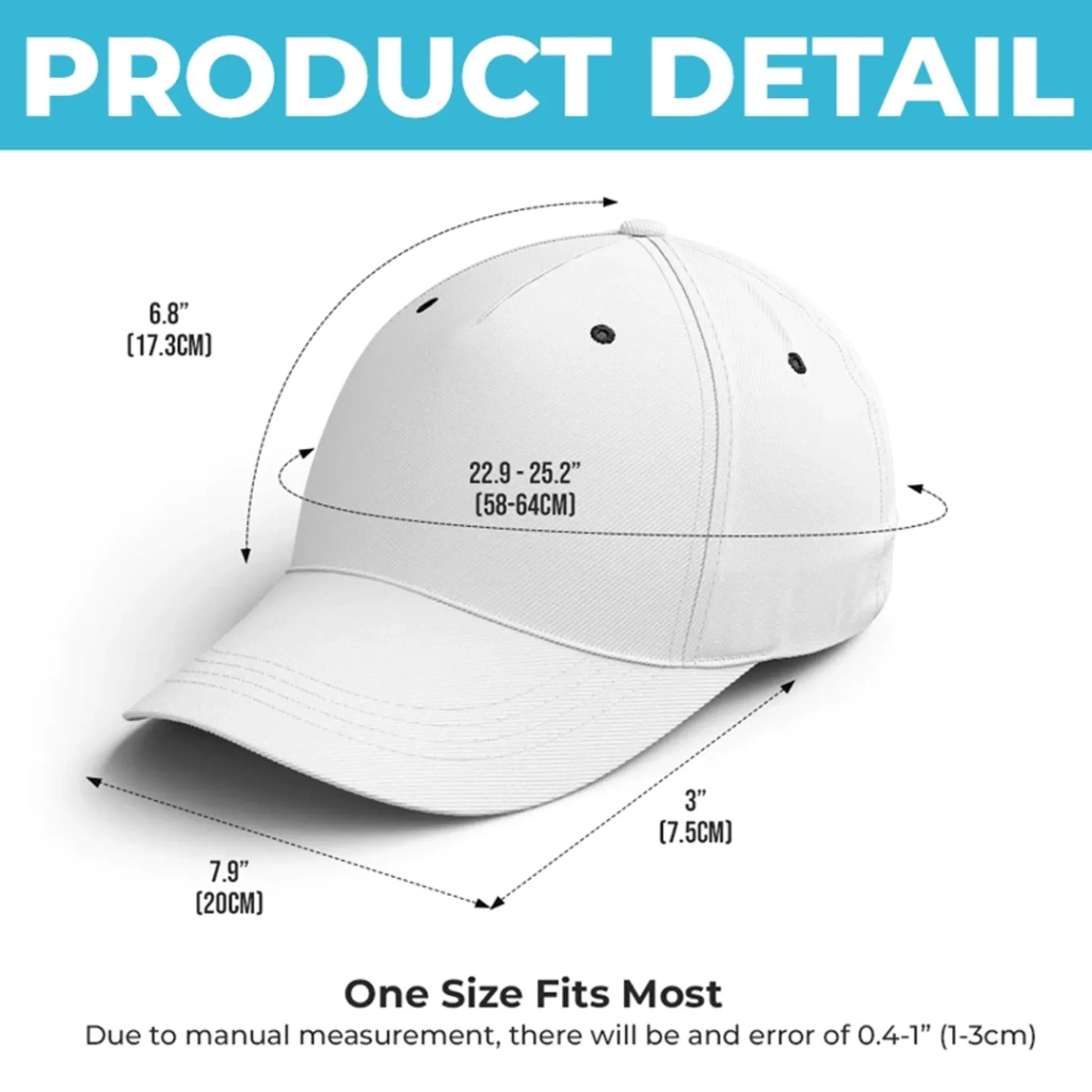 Custom Hat, All Over Print Classic Cap - Personalized Birthday Gifts For Dad, Grandpa - Dad Strength Guides Us - Image 7