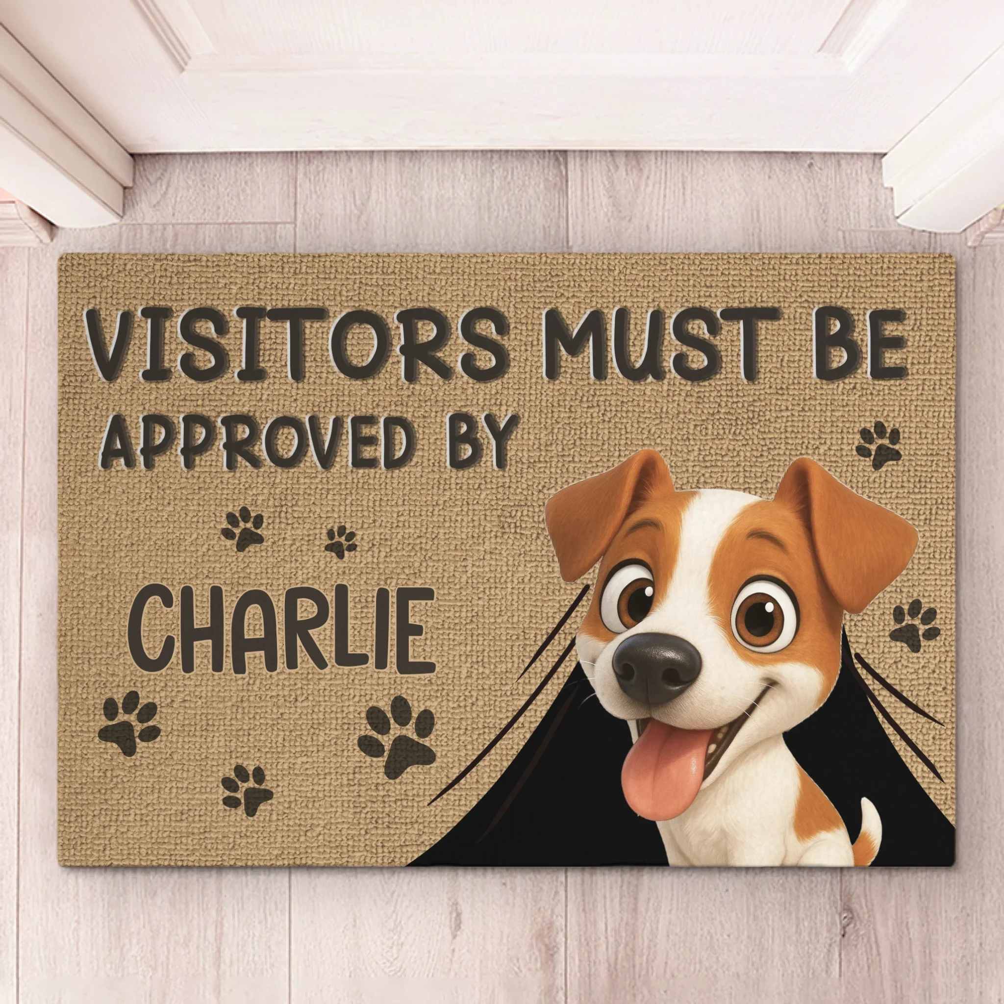 Custom Home Decor Decorative Mat - Personalized Birthday Gifts For Dog Lovers, Dog Dad And Mom - Guard Dog On Duty - Image 5