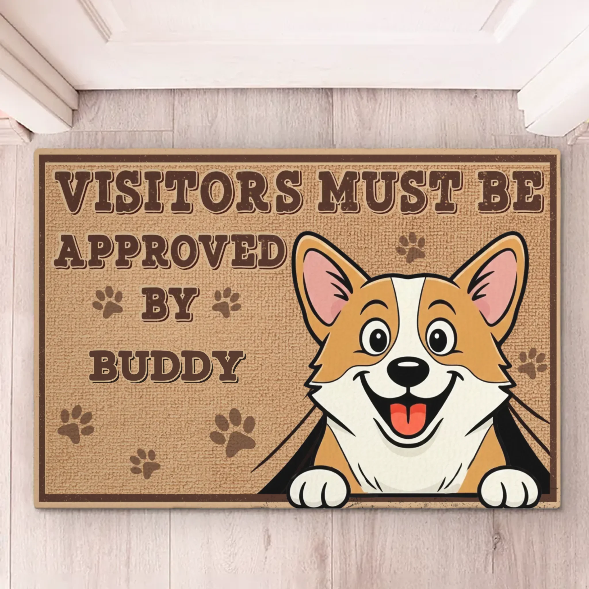 Custom Home Decor Decorative Mat - Personalized Birthday Gifts For Dog Lovers, Dog Dad And Mom - House Gatekeeper - Image 6