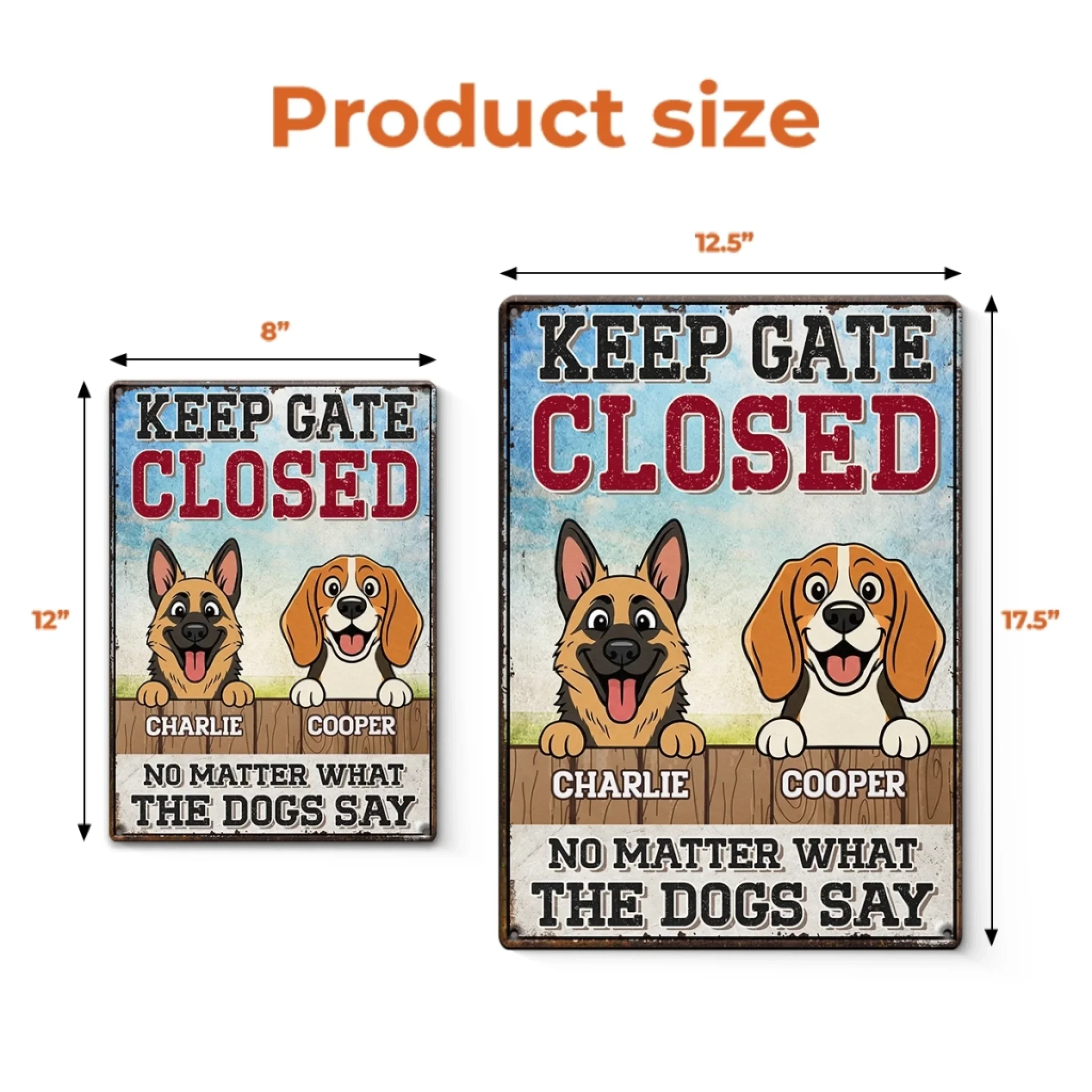 Custom Home Decor Metal Sign - Personalized Birthday Gifts For Dog Lovers, Dog Dad And Mom - Love Made Of Fur - Image 5