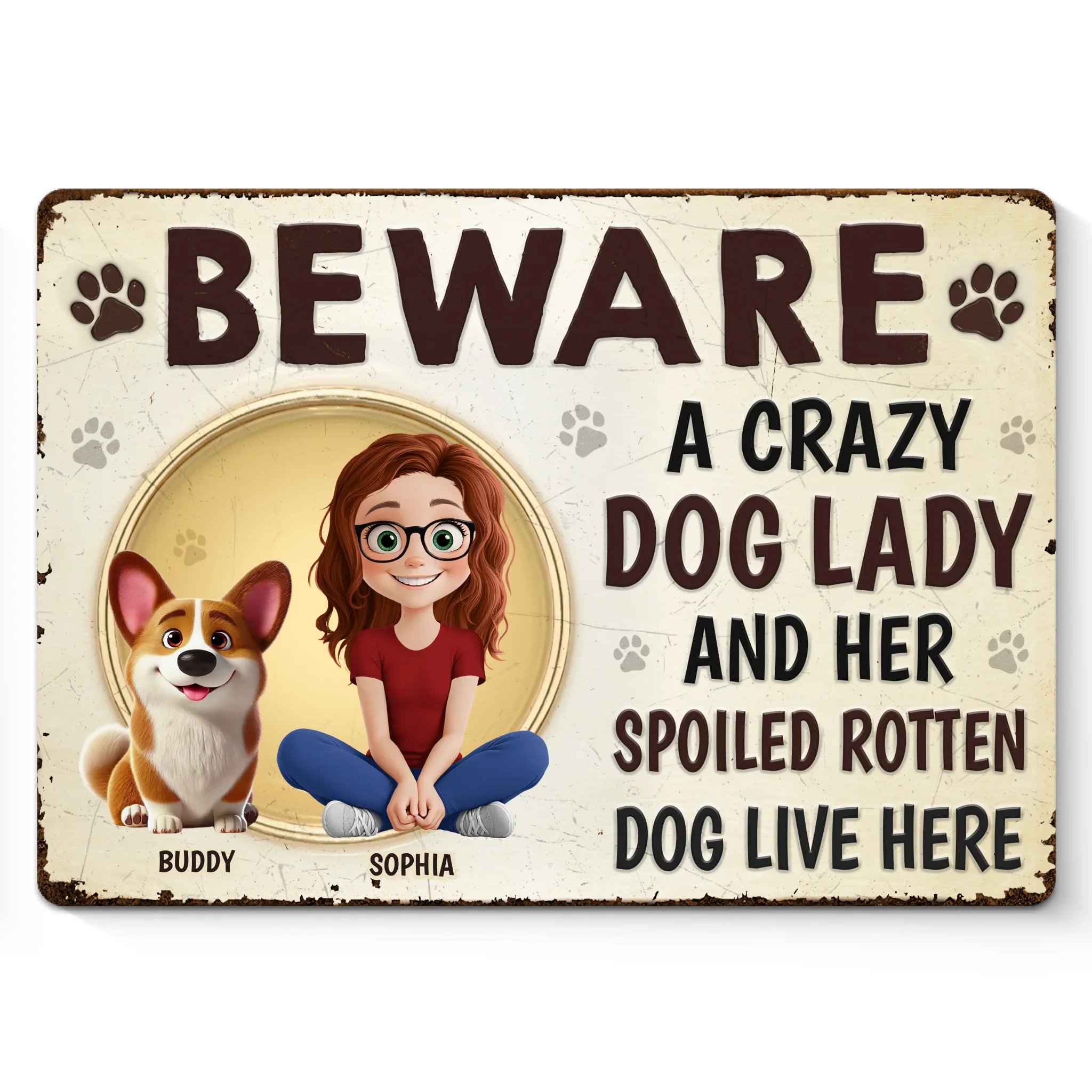 Custom Home Decor Metal Sign - Personalized Birthday Gifts For Dog Lovers, Dog Dad And Mom - Love Me, Love My Dogs - Image 2