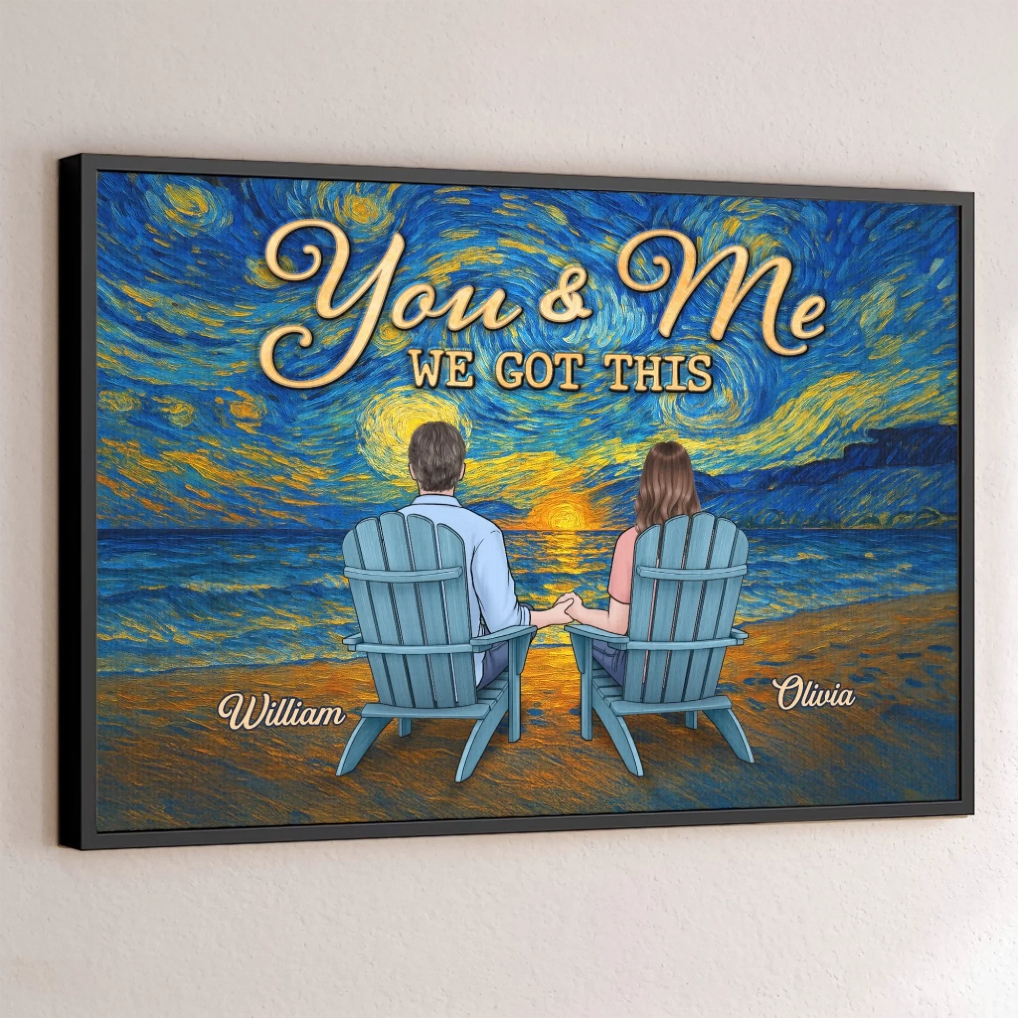 Custom Horizontal Poster - Personalized Anniversary Wedding Gifts For Husband And Wife, Him And Her - Still My Favorite View