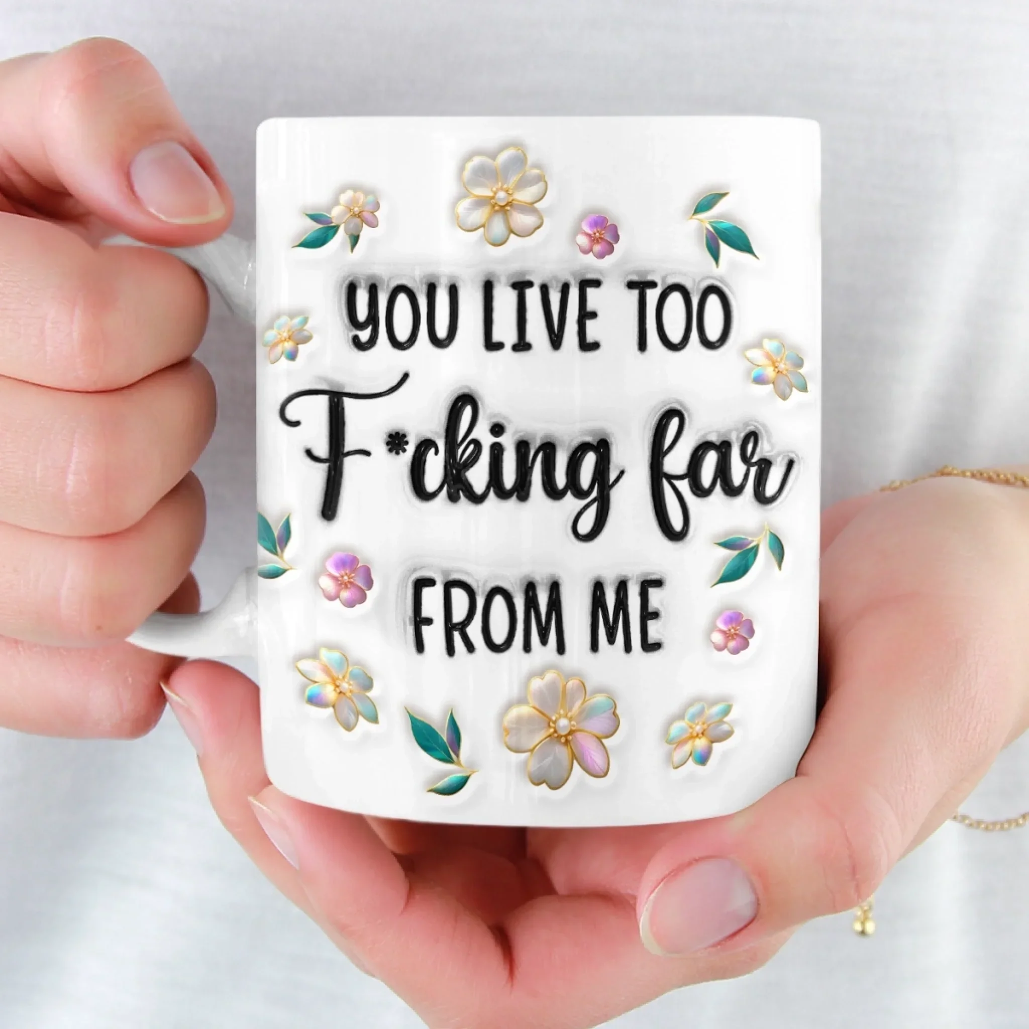 Custom Long Distance Mug - Personalized Best Friend Birthday Gifts For Women, Besties, Sisters, BFF - Far Away Still Close - Image 6
