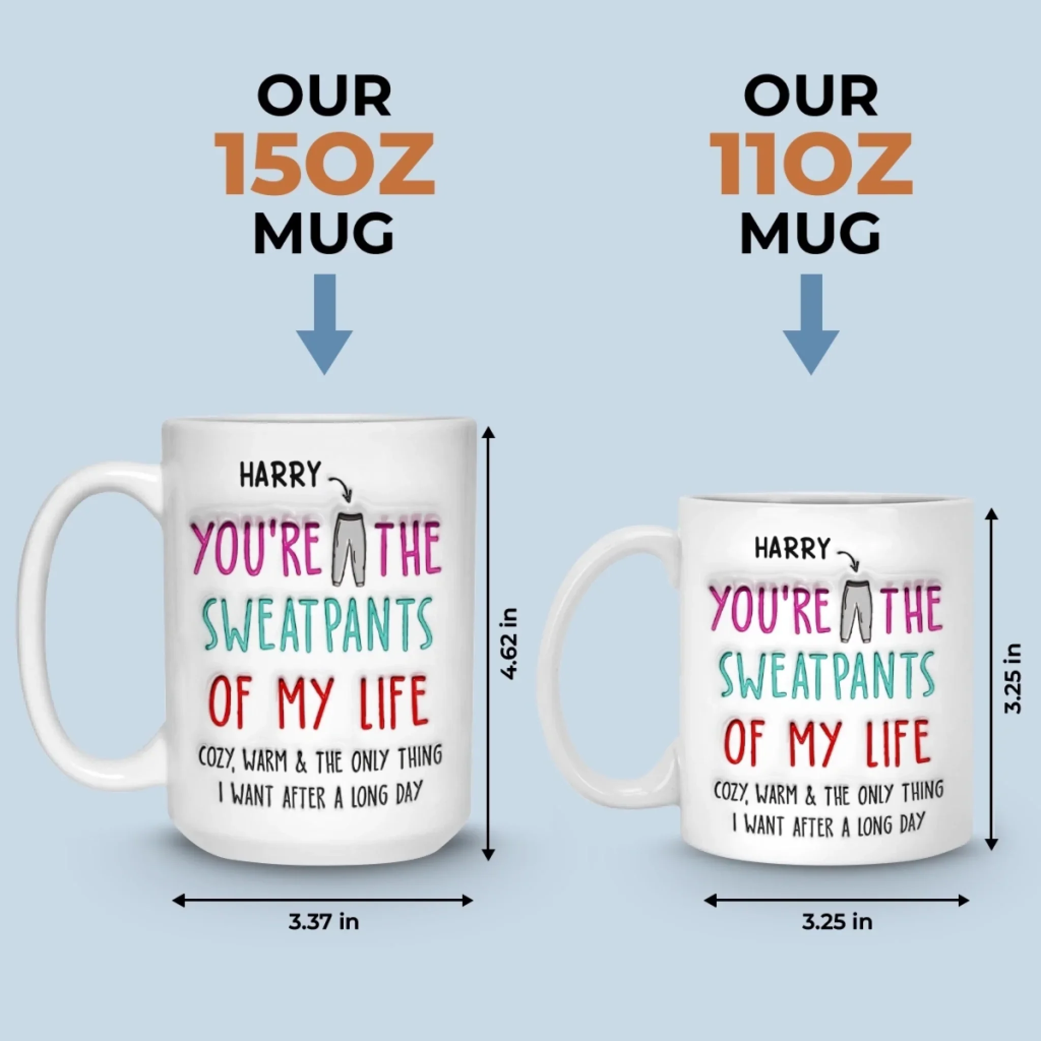 Custom Mug - Personalized Anniversary Wedding Gifts For Husband And Wife, Him And Her - Our Love Feels Easy - Image 7