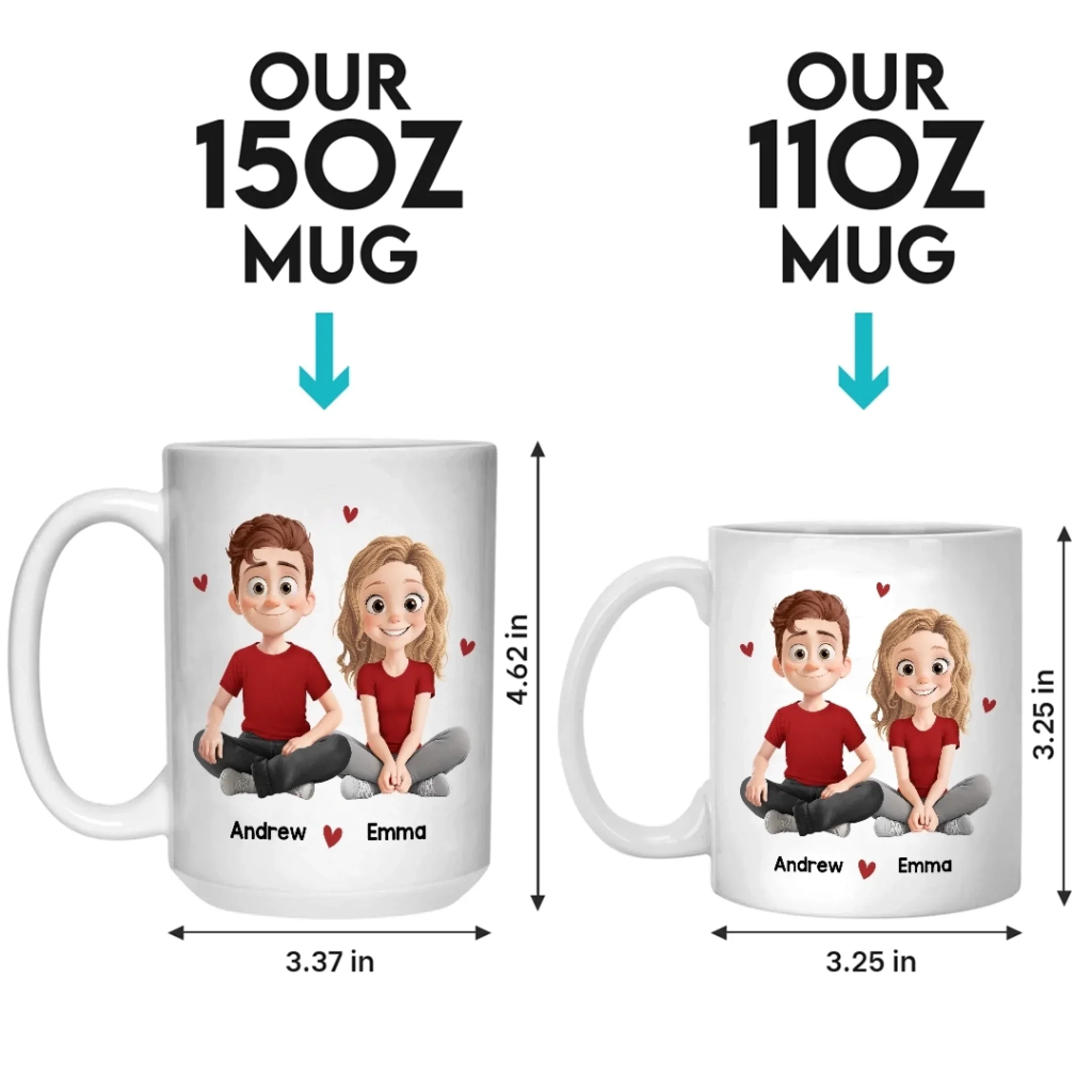 Custom Mug - Personalized Anniversary Wedding Gifts For Husband And Wife, Him And Her - Stuck On You, Forever - Image 5