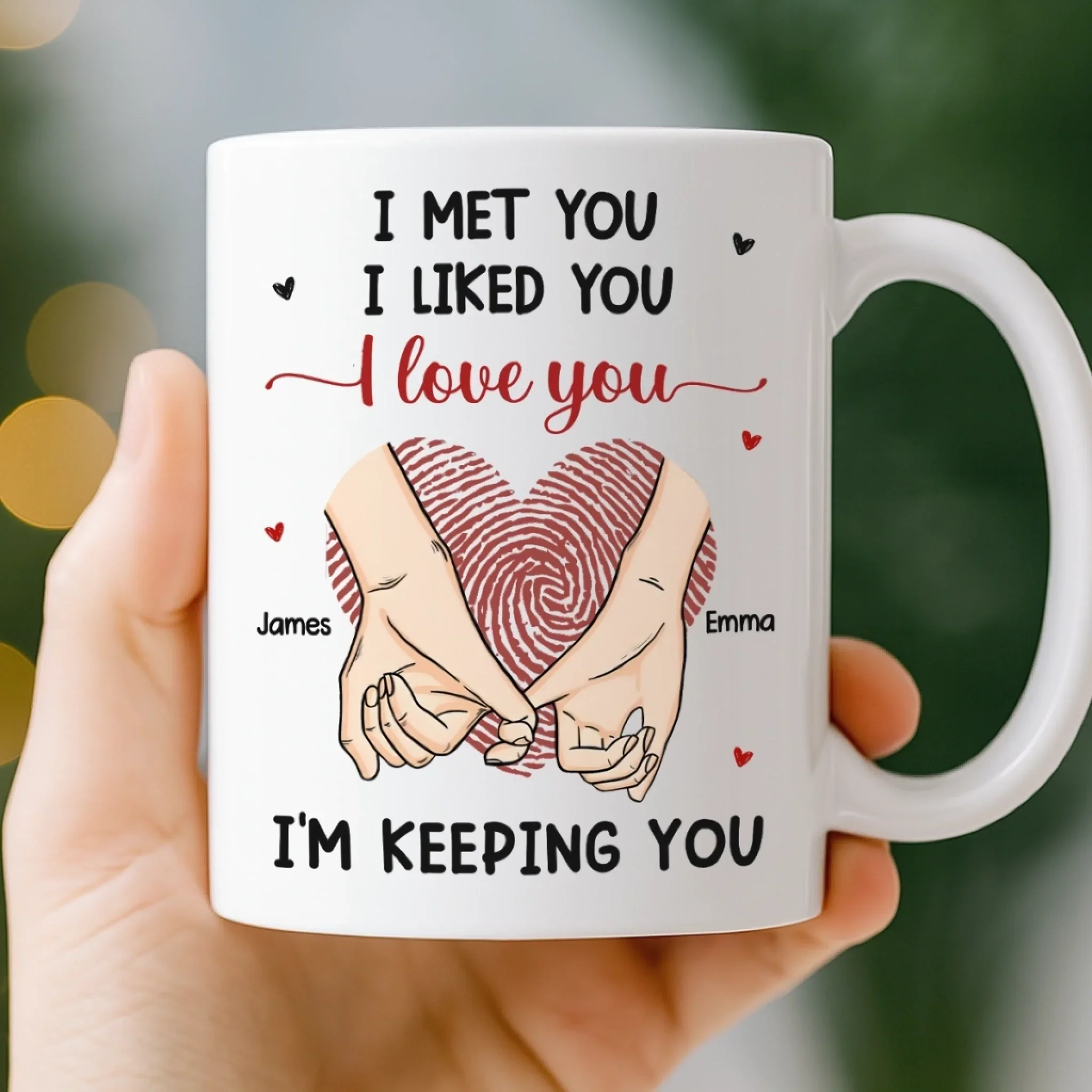 Custom Mug - Personalized Anniversary Wedding Gifts For Husband And Wife, Him And Her - You Are My Safe Place - Image 3