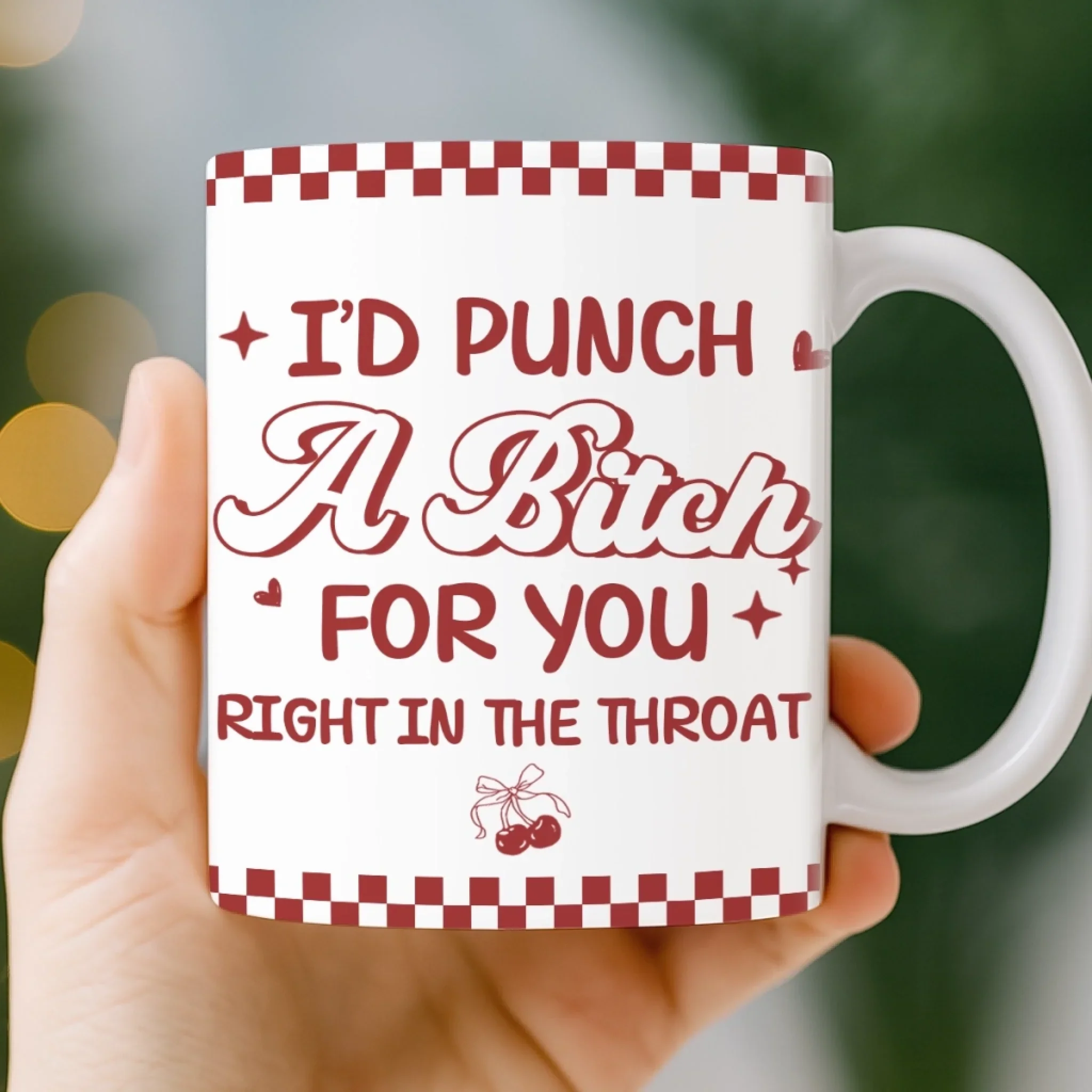 Custom Mug - Personalized Best Friend Birthday Gifts For Women, Besties, Sisters, BFF - My Favorite Kind Of Peace - Image 4