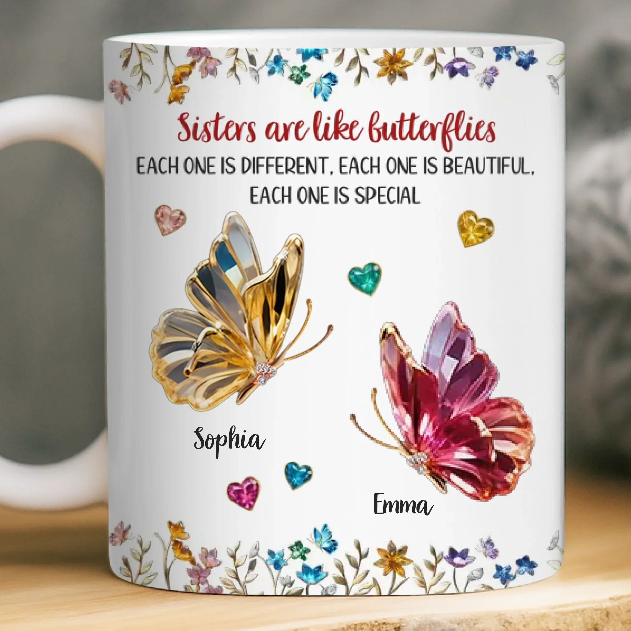 Custom Mug - Personalized Best Friend Birthday Gifts For Women, Besties, Sisters, BFF - Stay Soft Shine Bright - Image 2