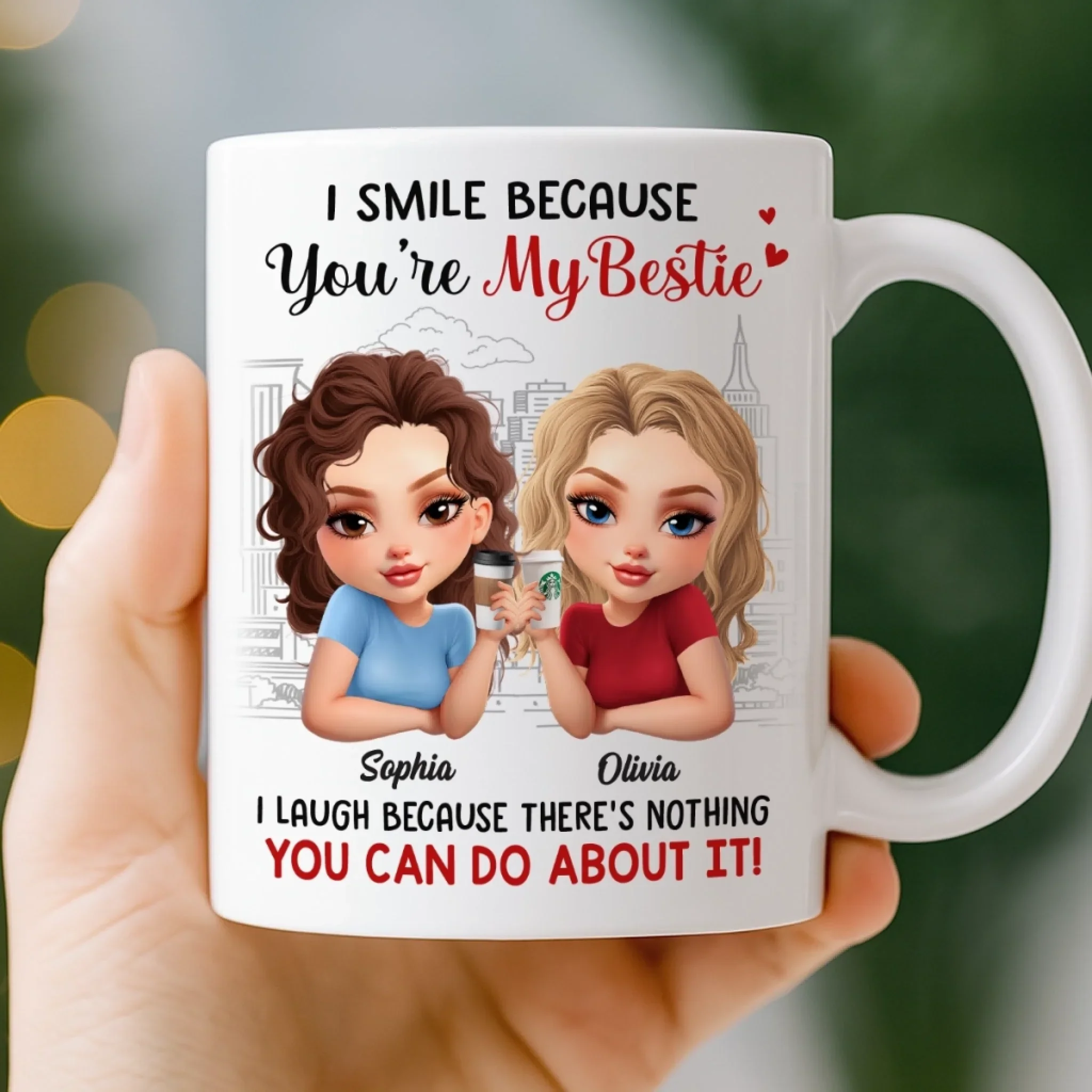 Custom Mug - Personalized Best Friend Birthday Gifts For Women, Besties, Sisters, BFF - Too Much Fun To Handle - Image 3